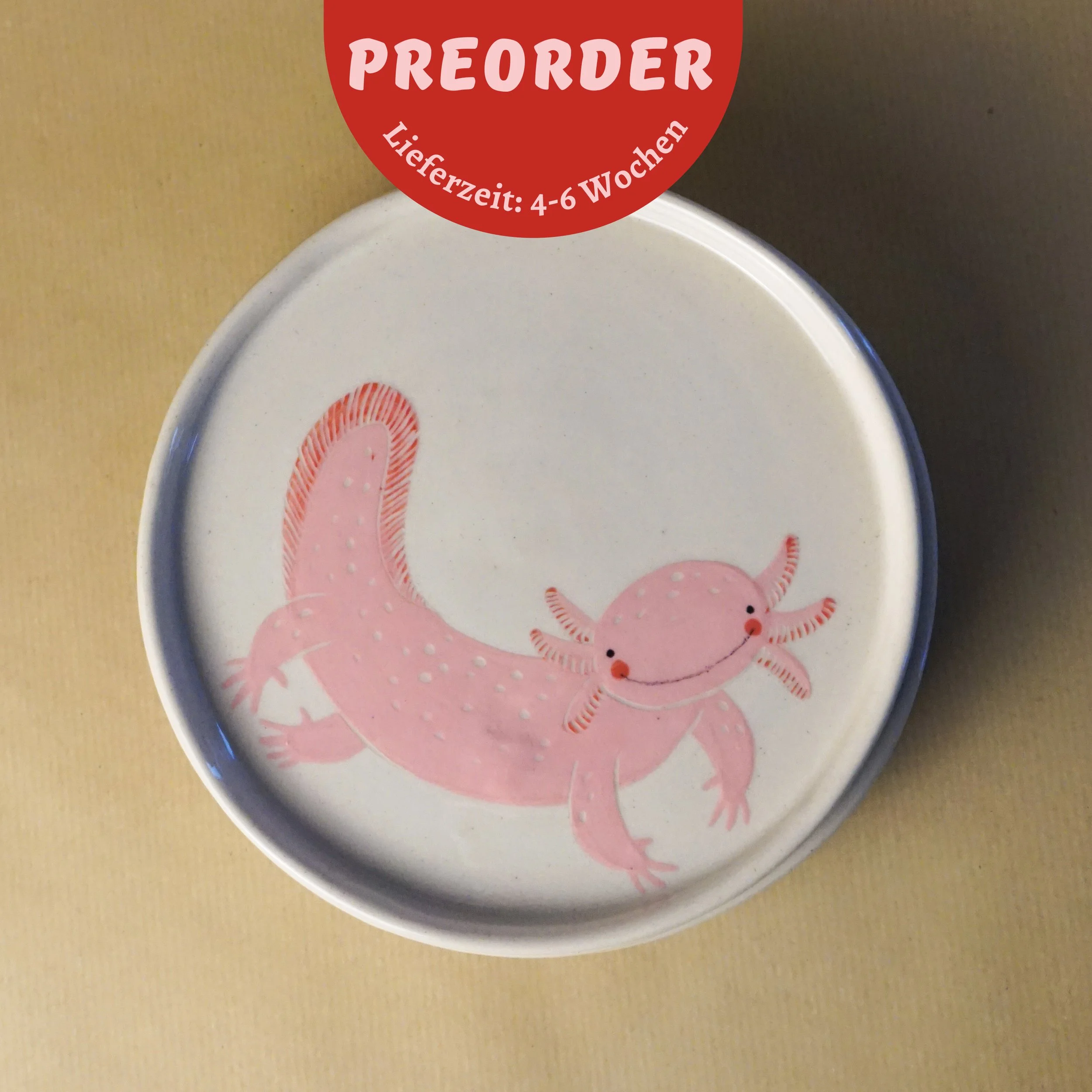 PREORDER Rosa Axolotl Teller