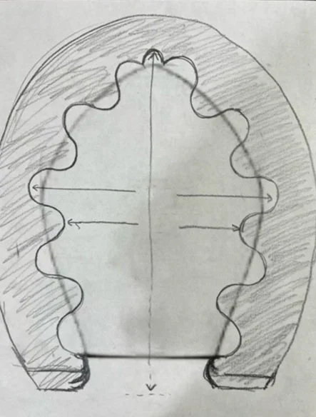 Glow Glass Wavy Block Sketch