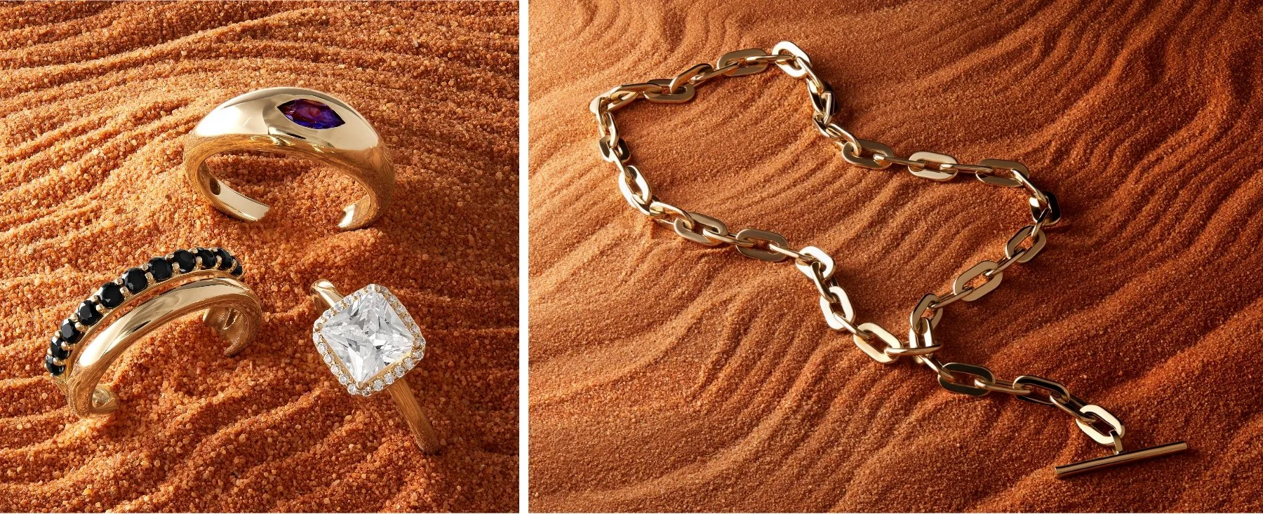 Bold Gold, gold jewelry