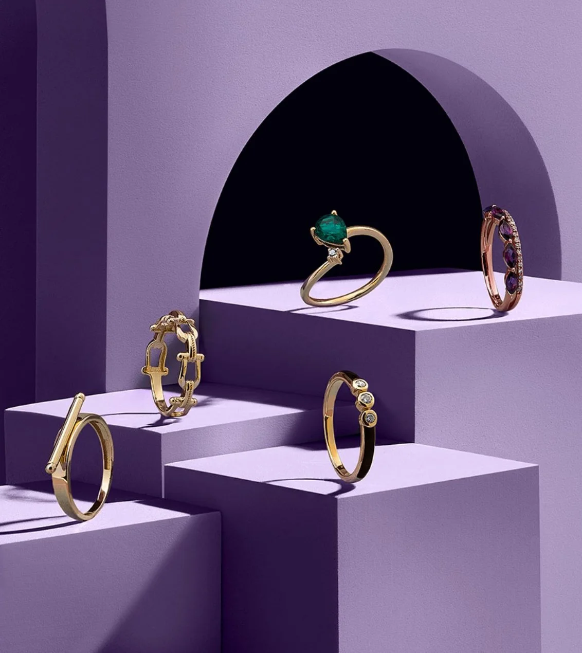 Mix and match rings, layering