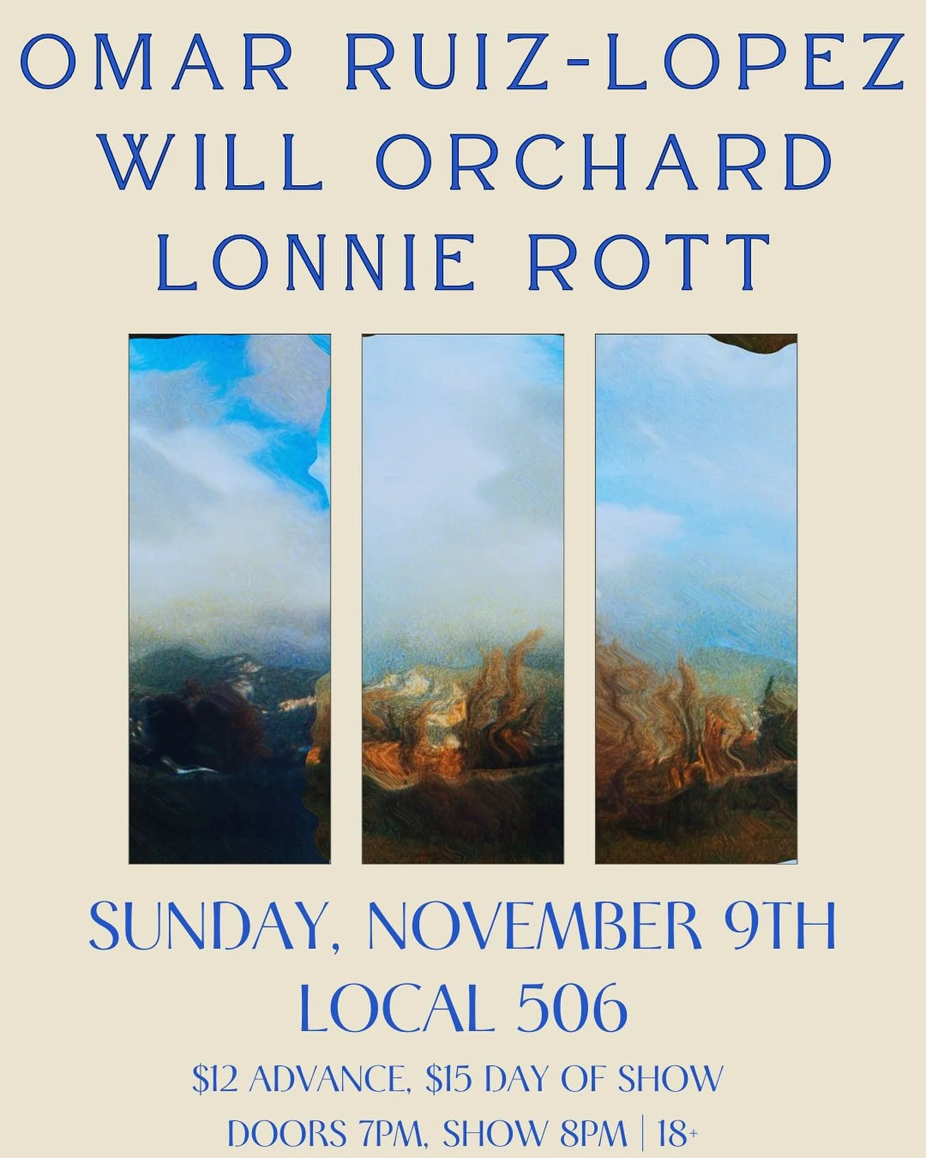 Excited for this show 11/9 at @local506 with @wsorchardonbike @lonnierott and myself with band! It&rsquo;s going to be a beautiful night of songwriters and all the feels on Franklin St, where I first busked when I moved to chapel hill in 2010. Some o