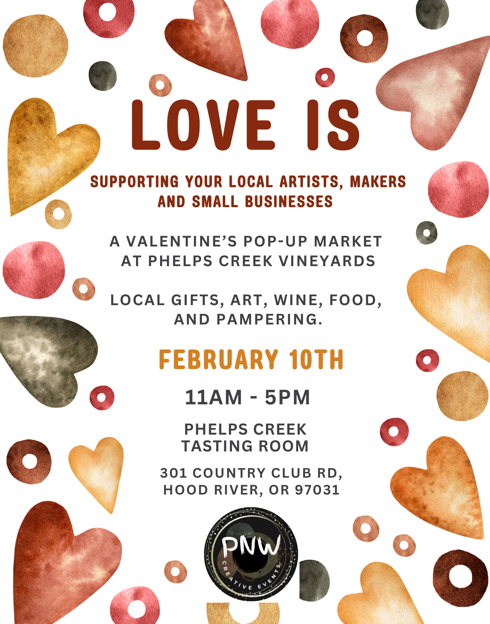 Love Is - Valentine's Market at Phelps Creek