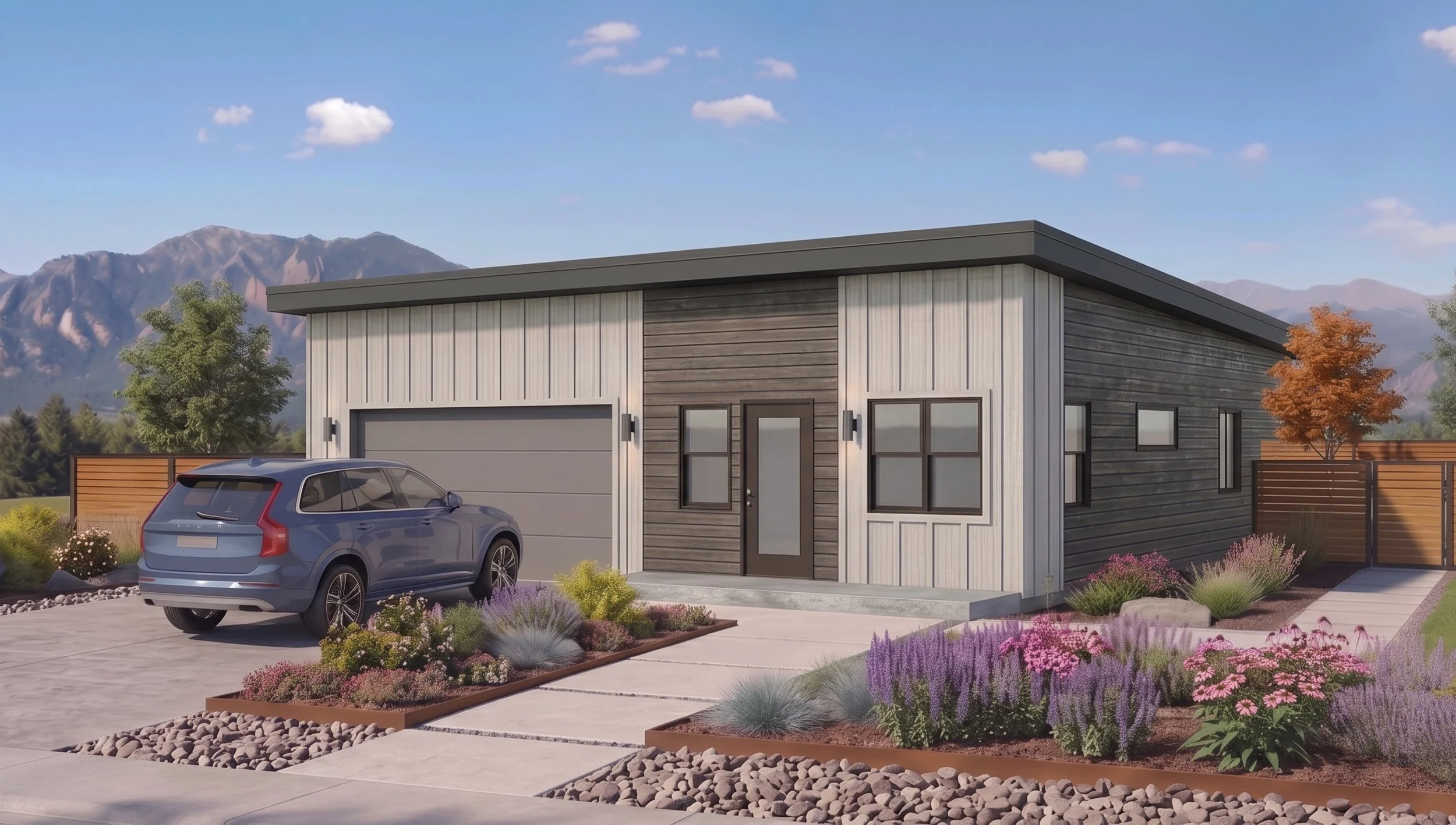Single family home built from shipping containers