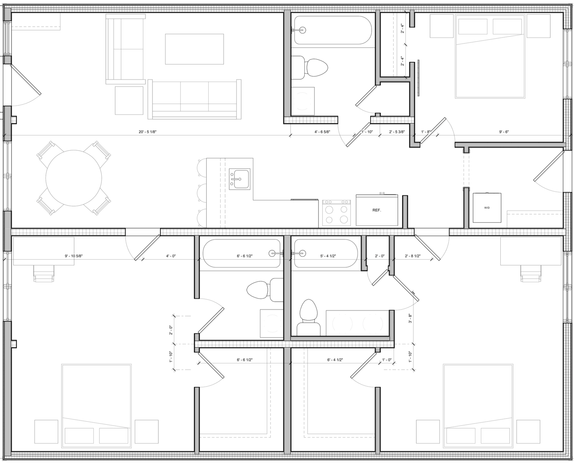 3 Bedroom - 1280 Sq Ft