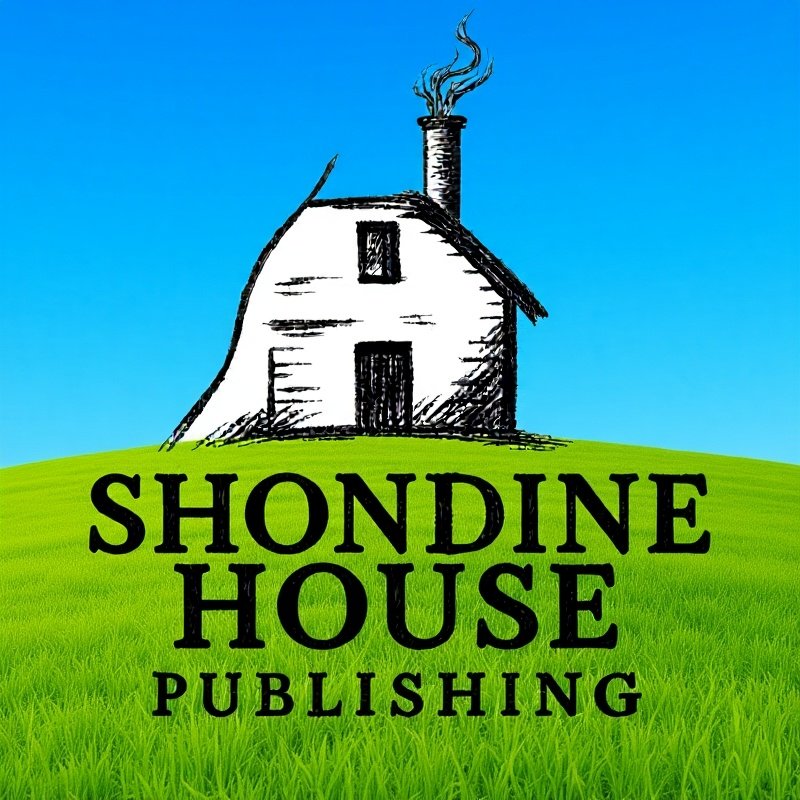 Hand drawn image of a house in a field