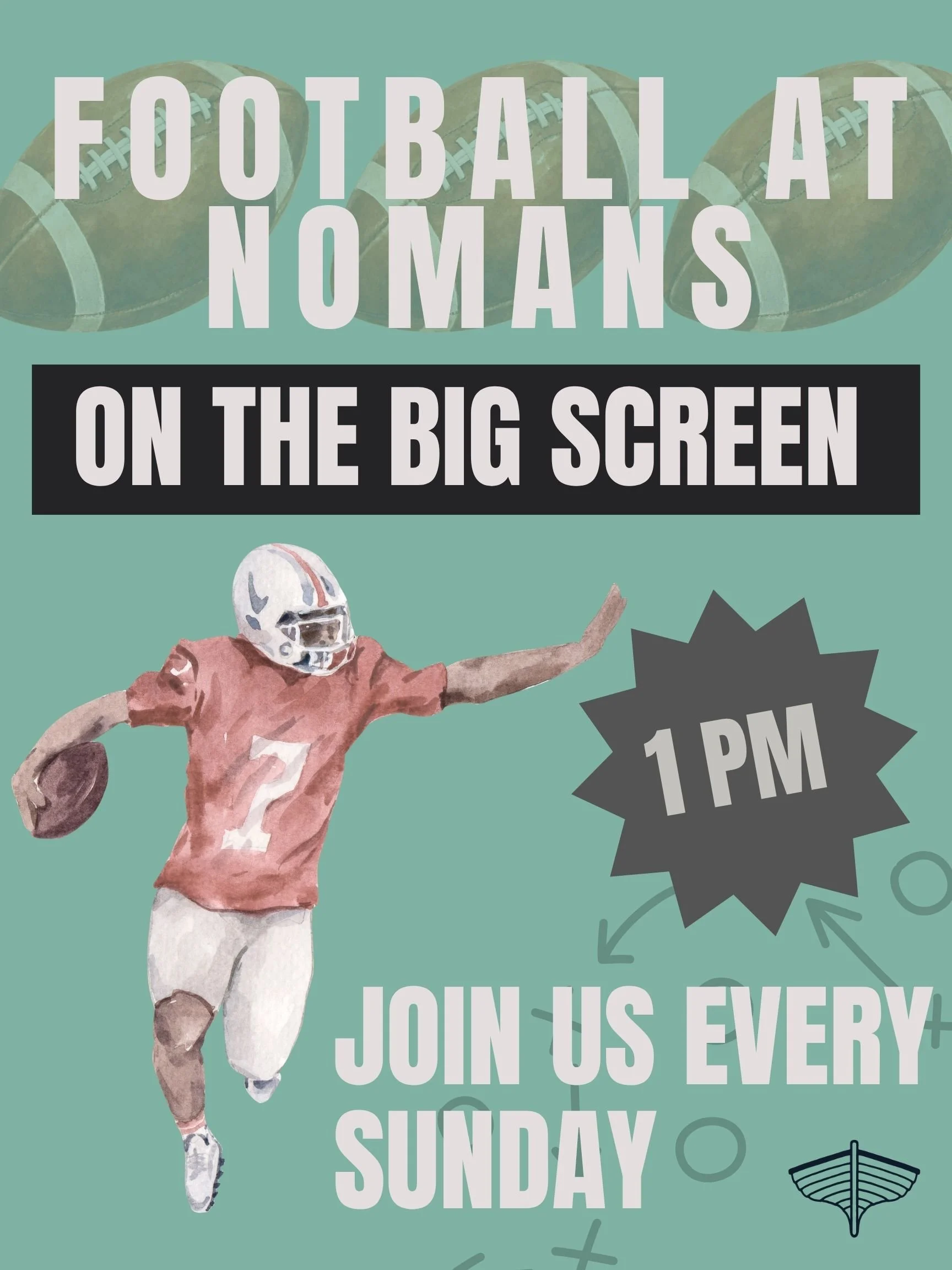 Football on DA BIG SCREENZ