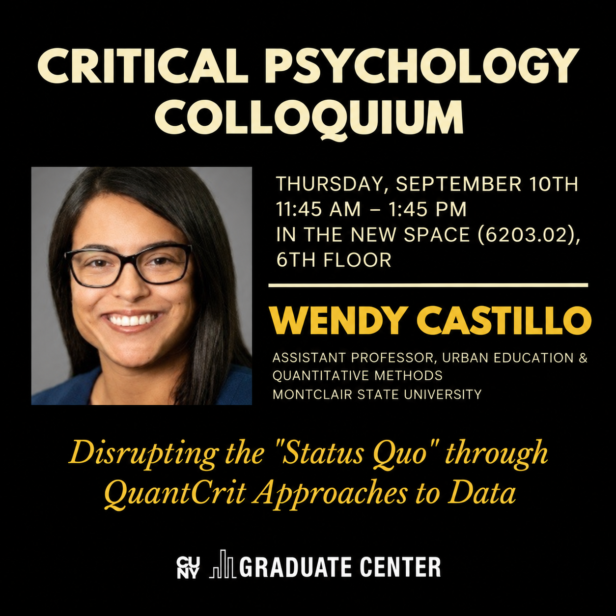 Wendy Castillo: QuantCrit Approaches to Data
