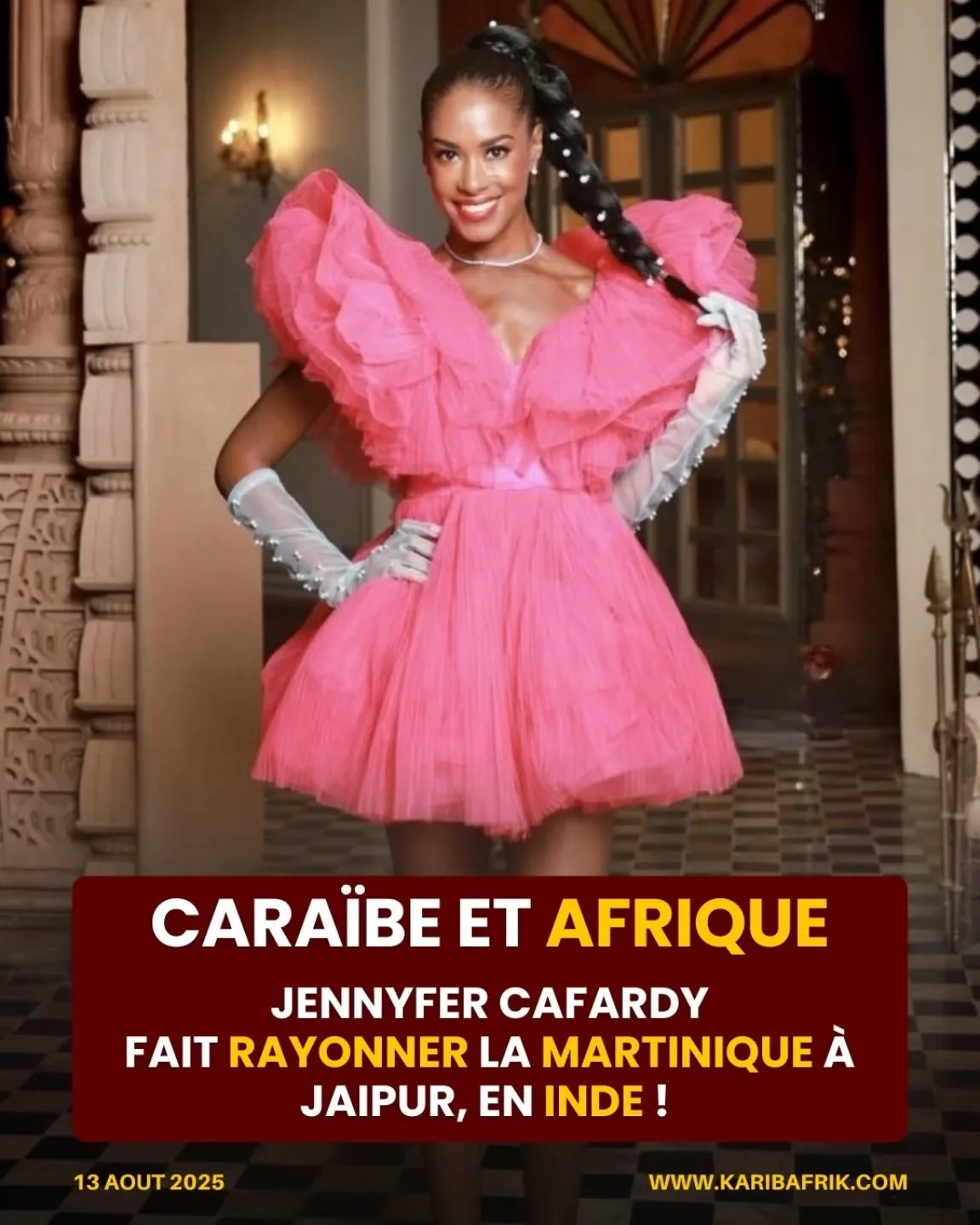 Le 7 ao&ucirc;t 2025, &agrave; deux jours de la grande finale d&rsquo;Universal Woman 2025, notre Jennifer Cafardy vient d&eacute;j&agrave; de marquer l&rsquo;histoire 💥

Premi&egrave;re Martiniquaise et unique Antillaise &agrave; participer &agrave