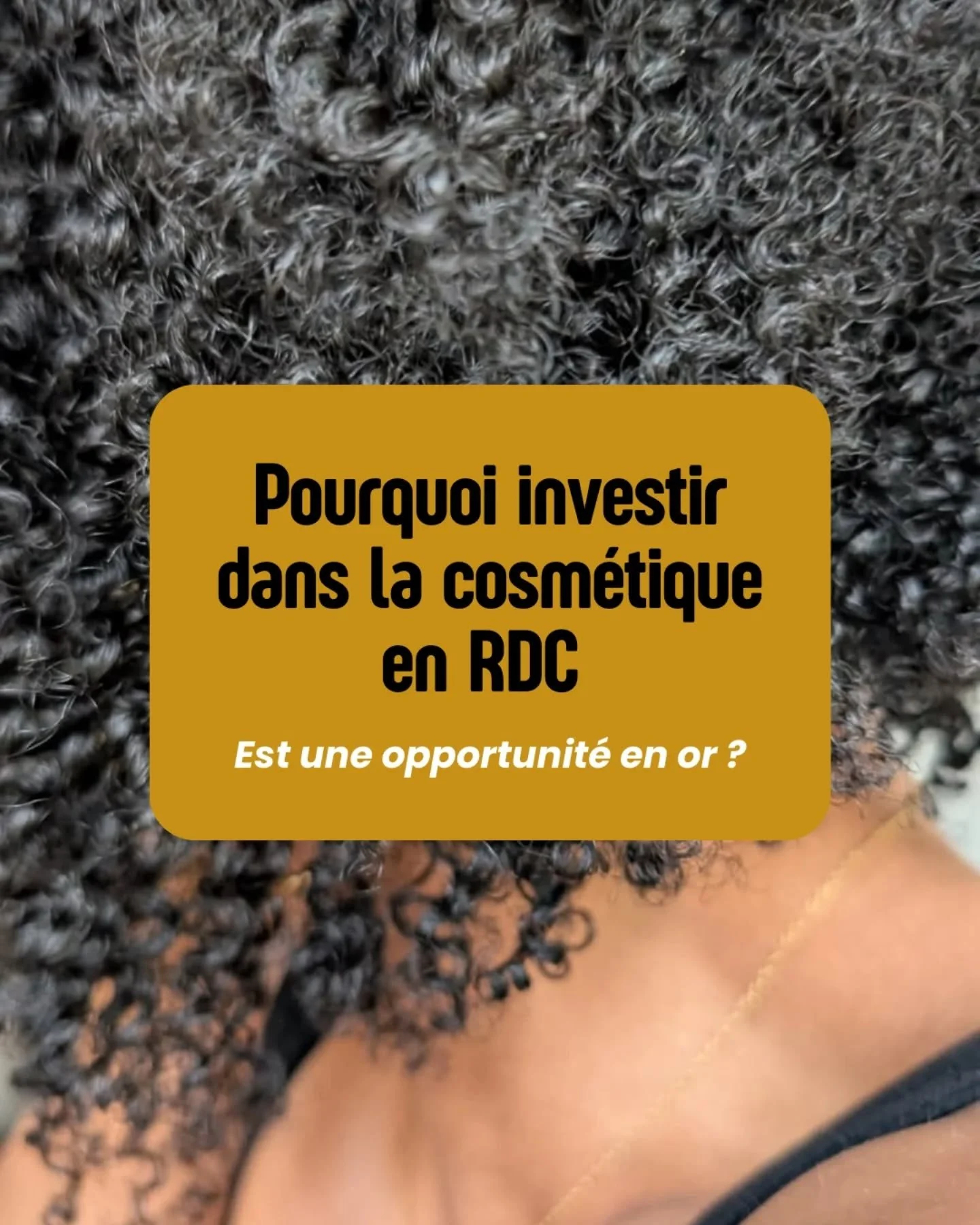 Le saviez-vous ? 🌍

Le march&eacute; de la beaut&eacute; en RDC est en pleine explosion 🚀 : cosm&eacute;tiques, salons de coiffure afro, head spa, instituts de beaut&eacute;&hellip; Les opportunit&eacute;s ne manquent pas !

✨ Pourquoi ? Parce que 