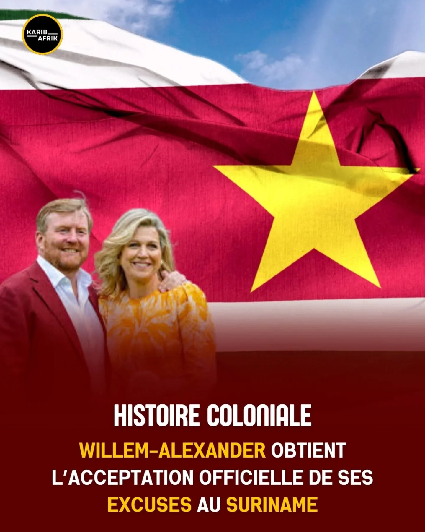 Un moment fort vient de se d&eacute;rouler au Suriname : les repr&eacute;sentants des descendants d&rsquo;esclaves africains et des peuples autochtones ont accept&eacute; les excuses du roi des Pays-Bas pour l&rsquo;esclavage colonial.

Un geste char