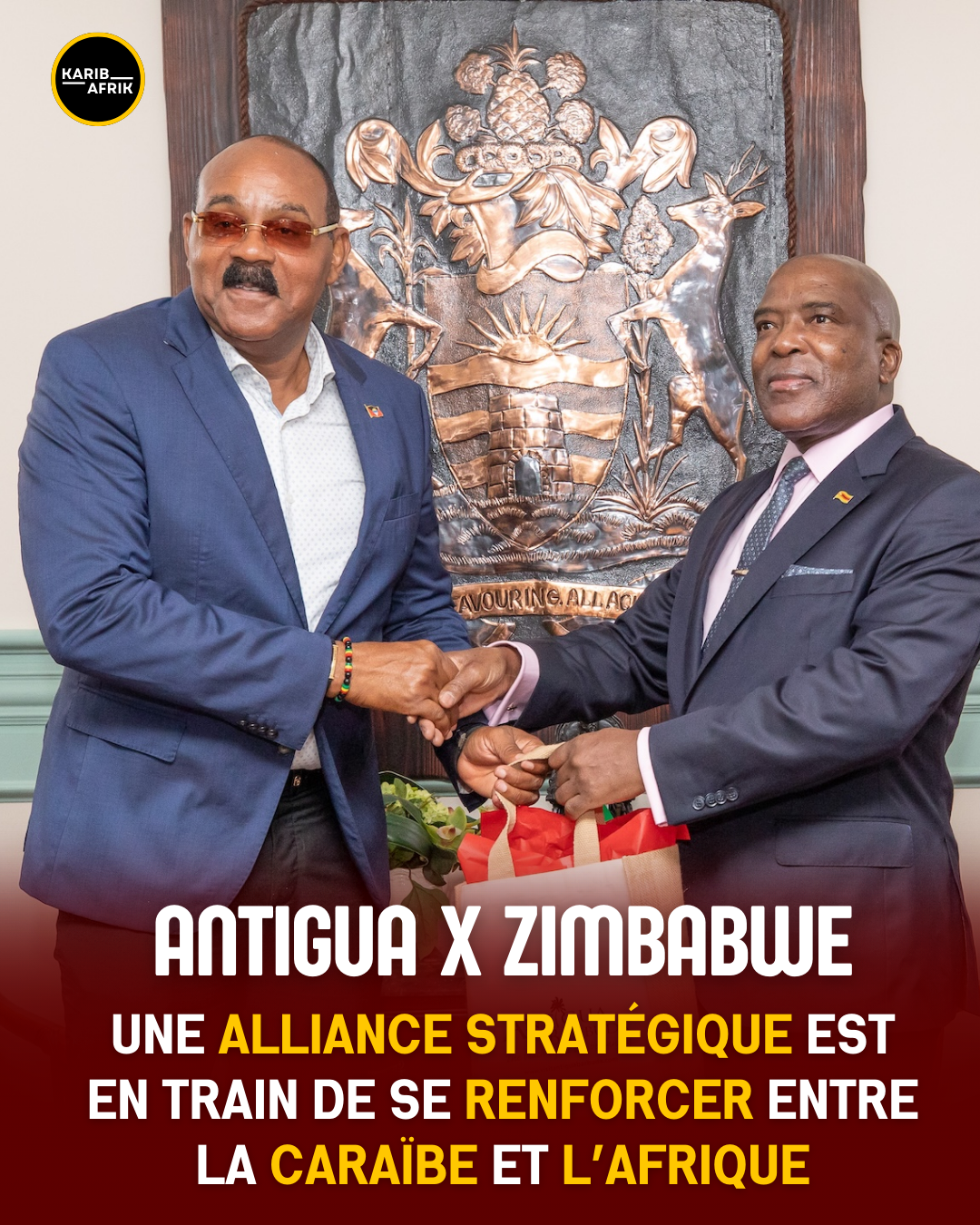 Antigua-et-Barbuda et le Zimbabwe renforcent les liens Afrique-Caraïbe