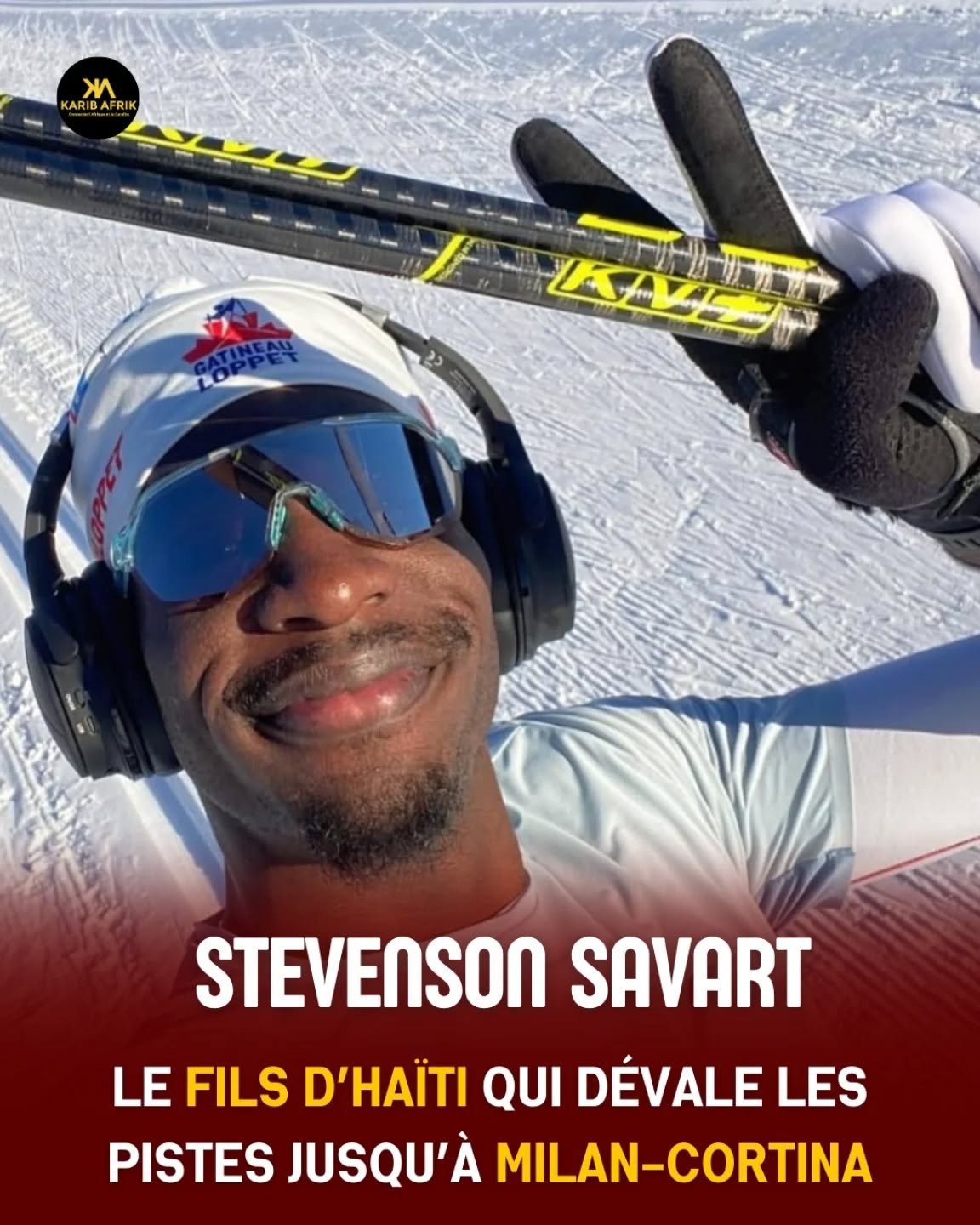 🇭🇹❄️ Quand Ha&iuml;ti rencontre la neige.
&Agrave; seulement 24 ans, Stevenson Savart s&rsquo;appr&ecirc;te &agrave; repr&eacute;senter Ha&iuml;ti aux Jeux Olympiques d&rsquo;hiver de Milan-Cortina 2026 🔥

N&eacute; en Ha&iuml;ti, grandi en France