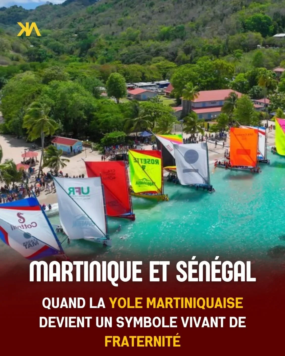 🌊 Une yole martiniquaise rena&icirc;t au Robert, pr&ecirc;te &agrave; traverser l&rsquo;Atlantique pour rejoindre le S&eacute;n&eacute;gal 🇸🇳

Plus qu&rsquo;une embarcation, elle est un symbole vivant de m&eacute;moire, de partage et de savoir-fai