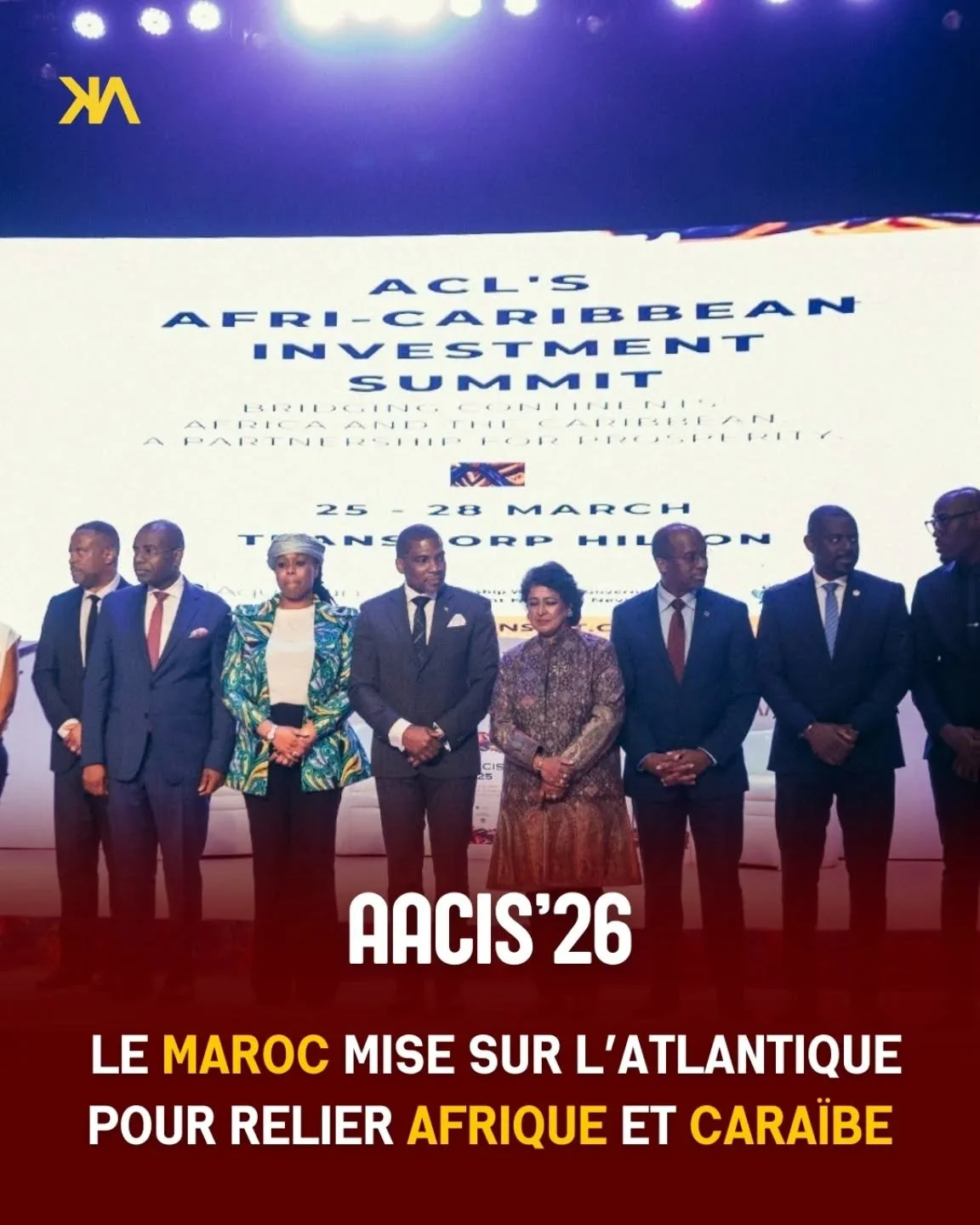 🌍 Afrique&ndash;Cara&iuml;be : vers un nouveau corridor &eacute;conomique ?

Du 23 au 28 mars 2026, Abuja au Nigeria accueillera l&rsquo;Afri-Caribbean Investment Summit 2026 (AACIS&rsquo;26), un sommet d&rsquo;investissement qui ambitionne de renfo