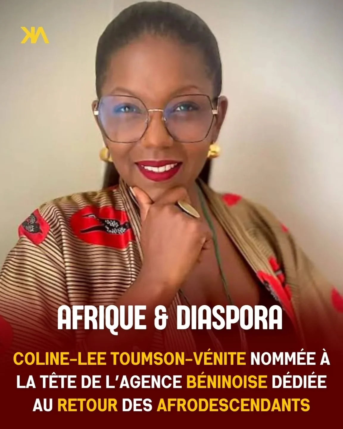 Une Martiniquaise d&rsquo;origine guadeloup&eacute;enne &agrave; la t&ecirc;te d&rsquo;une agence d&eacute;di&eacute;e au retour des Afro descendants au B&eacute;nin 🇧🇯

Coline-Lee Toumson-V&eacute;nite incarne ce lien vivant entre la Cara&iuml;be 