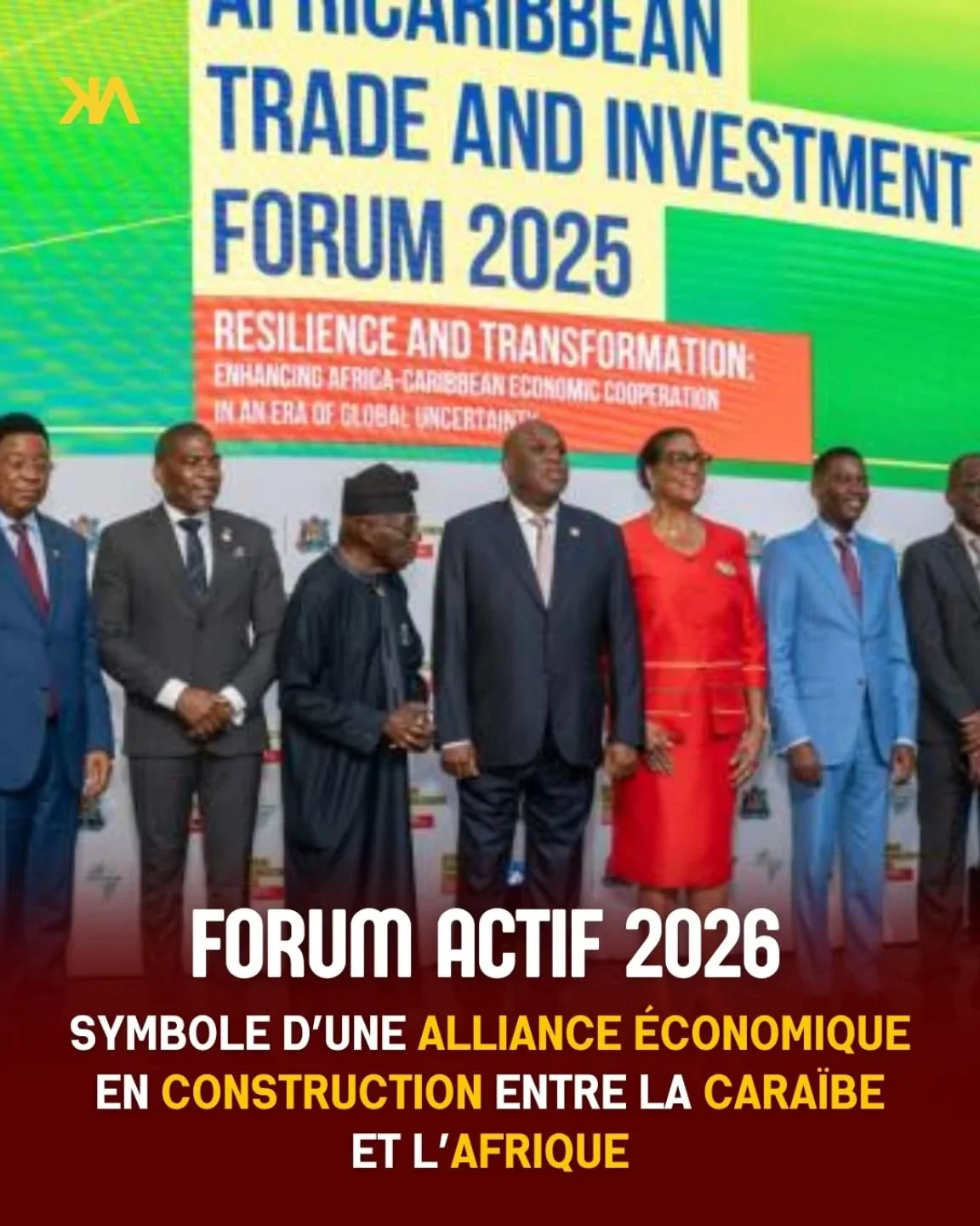 Et si l&rsquo;Afrique et la Cara&iuml;be devenaient une puissance &eacute;conomique ensemble ? 👀🌍

Du 29 au 31 juillet 2026, le forum ACTIF va rassembler Afrique et Cara&iuml;bes lors de sa 5e &eacute;dition, autour d&rsquo;un objectif commun : fai