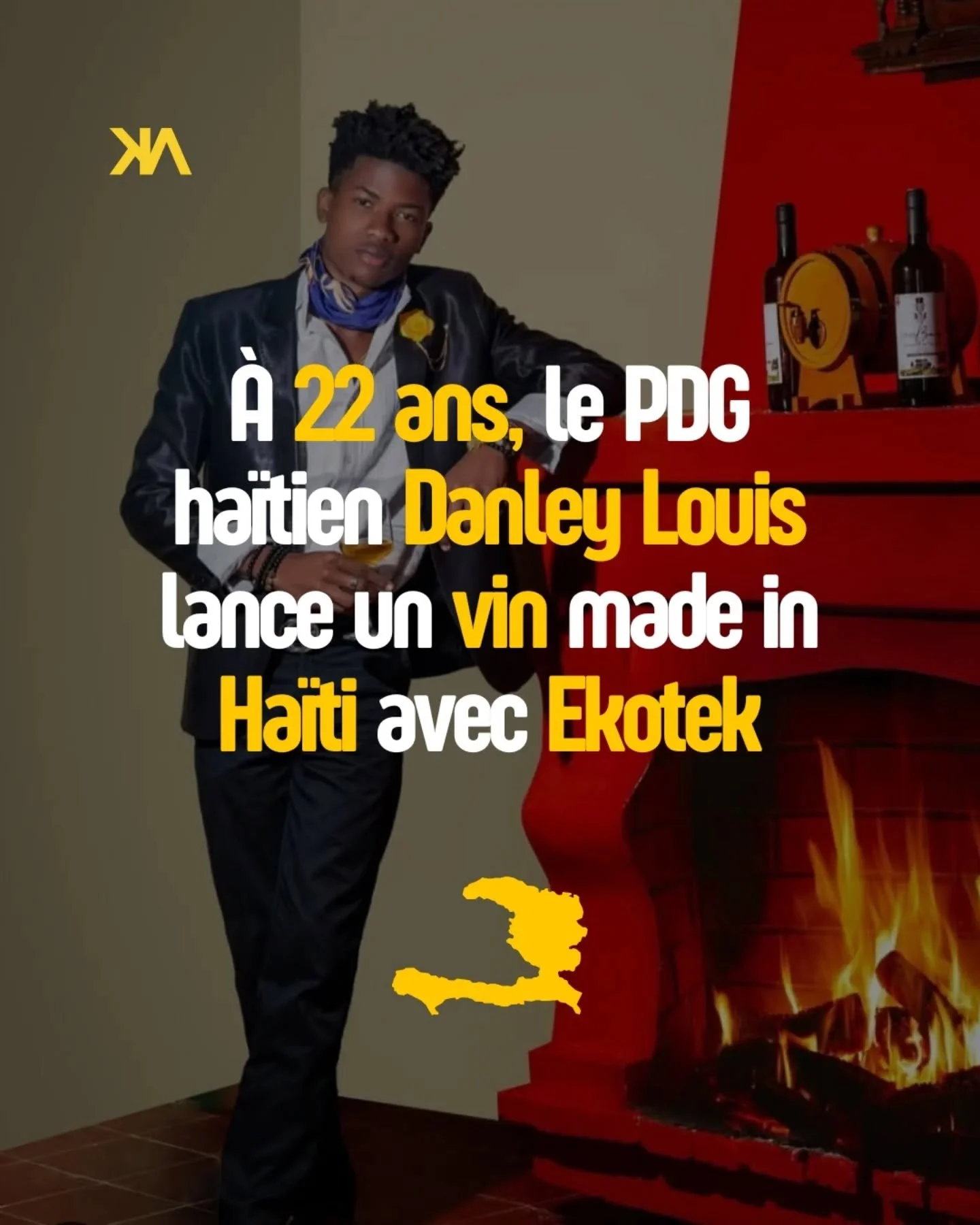 &Agrave; 22 ans, Danley Louis fait un pari audacieux : devenir le premier &agrave; produire du vin en Ha&iuml;ti 🇭🇹 &agrave; partir de cerises locales 🍒

Avec Ekotek Agro-industrie, il transforme une contrainte en opportunit&eacute; et propose une