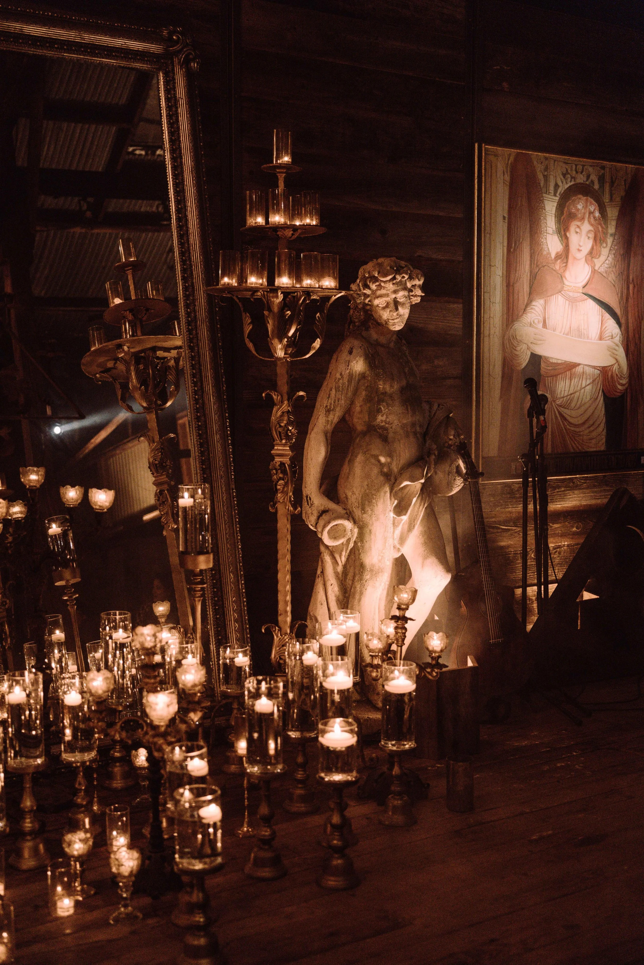 ALL SAINTS- candles+statue.jpg