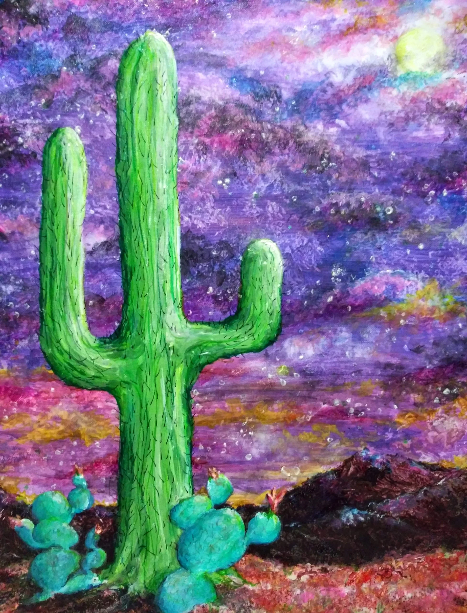 Dancing in the Moonlight, Mixed Media by Melania Atzori.jpeg