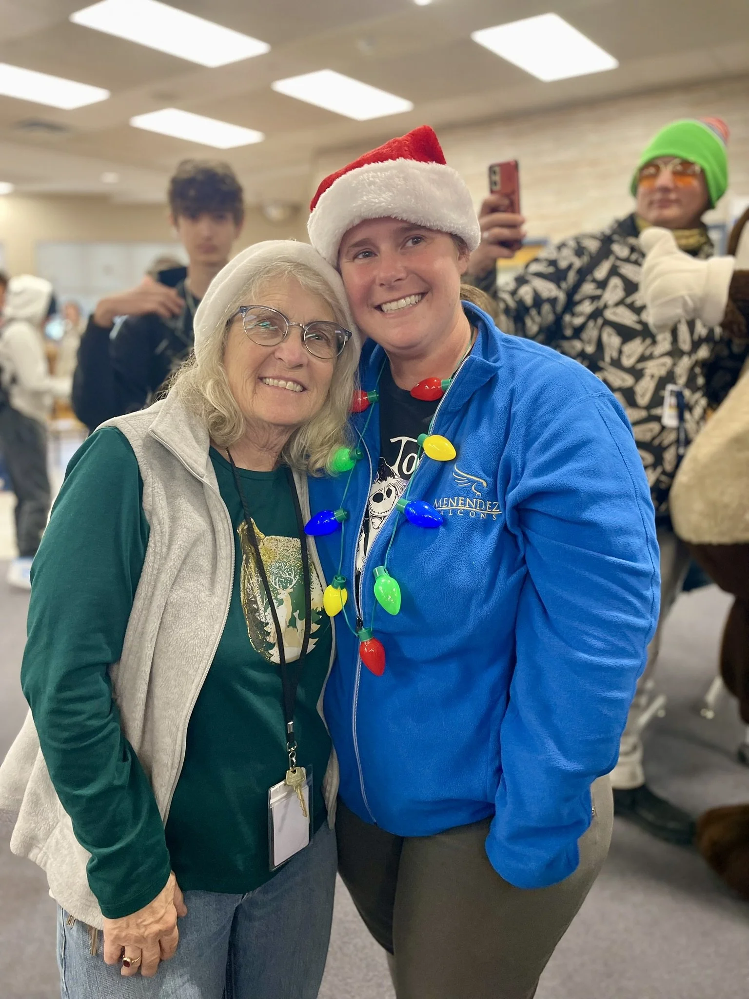 Teacher of the Year Finalist Katelin Bonner with her mother, Celeste Bowker..JPEG