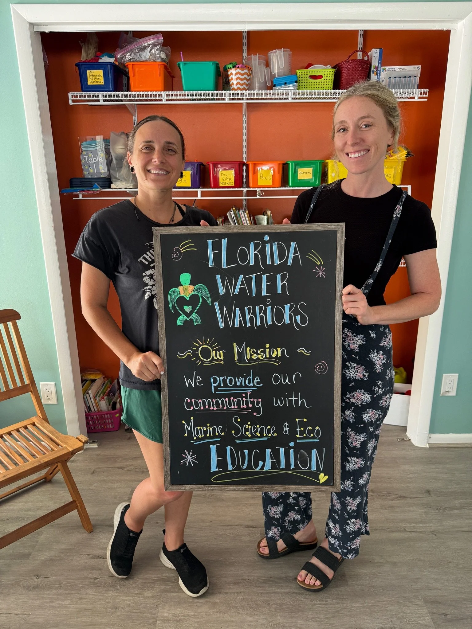 Jessica Jadick, Founder of Florida Water Tours and Executive Director of Florida Water Warriors, and Kristie Corrigan, Educational Director & Lead Educator for Florida Water Warriors.JPG