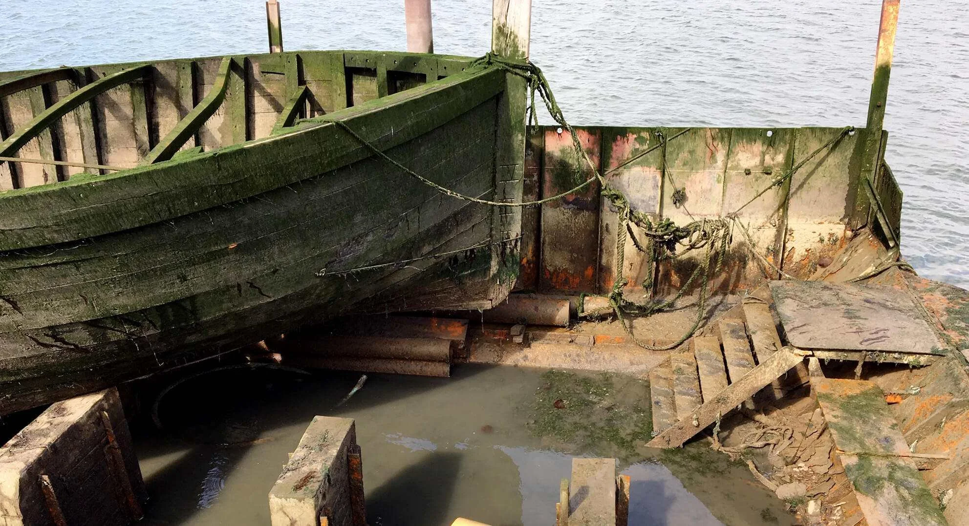 Preparing the dry dock