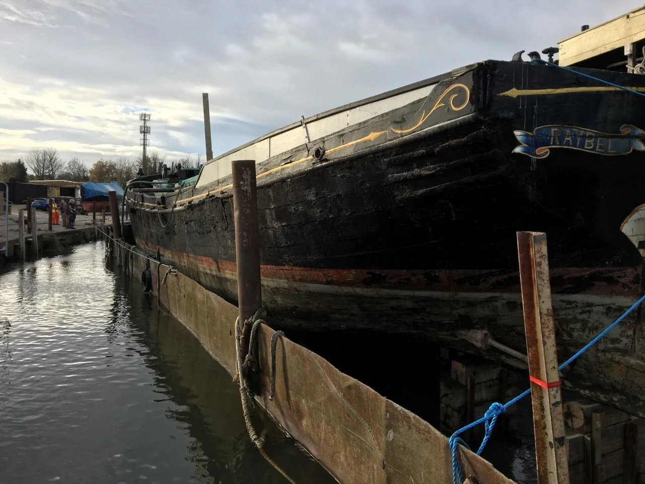 Raybel into the dry dock