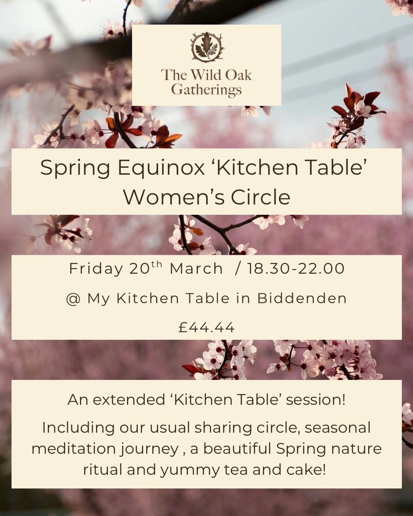 Edit: Space now taken 🤍

🌱 One last minute space has come up for tomorrow night due to a cancellation! 🌱

Would you like to join us for an evening to put down the outside world and come back to your breath and the gentle remembering of who you are