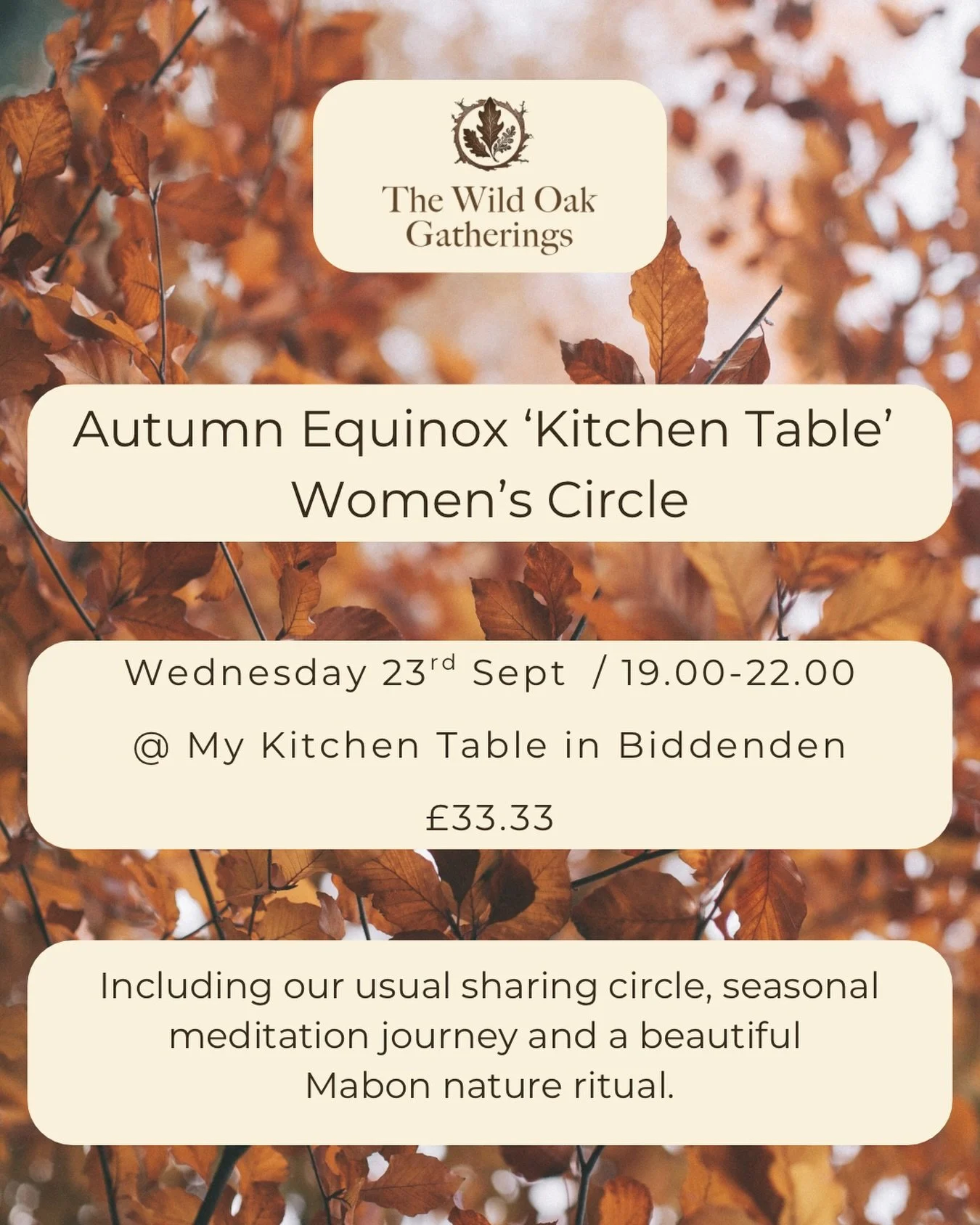 I am blessed to be fully booked but just incase anything changes here are the details 🍂🧡🍂