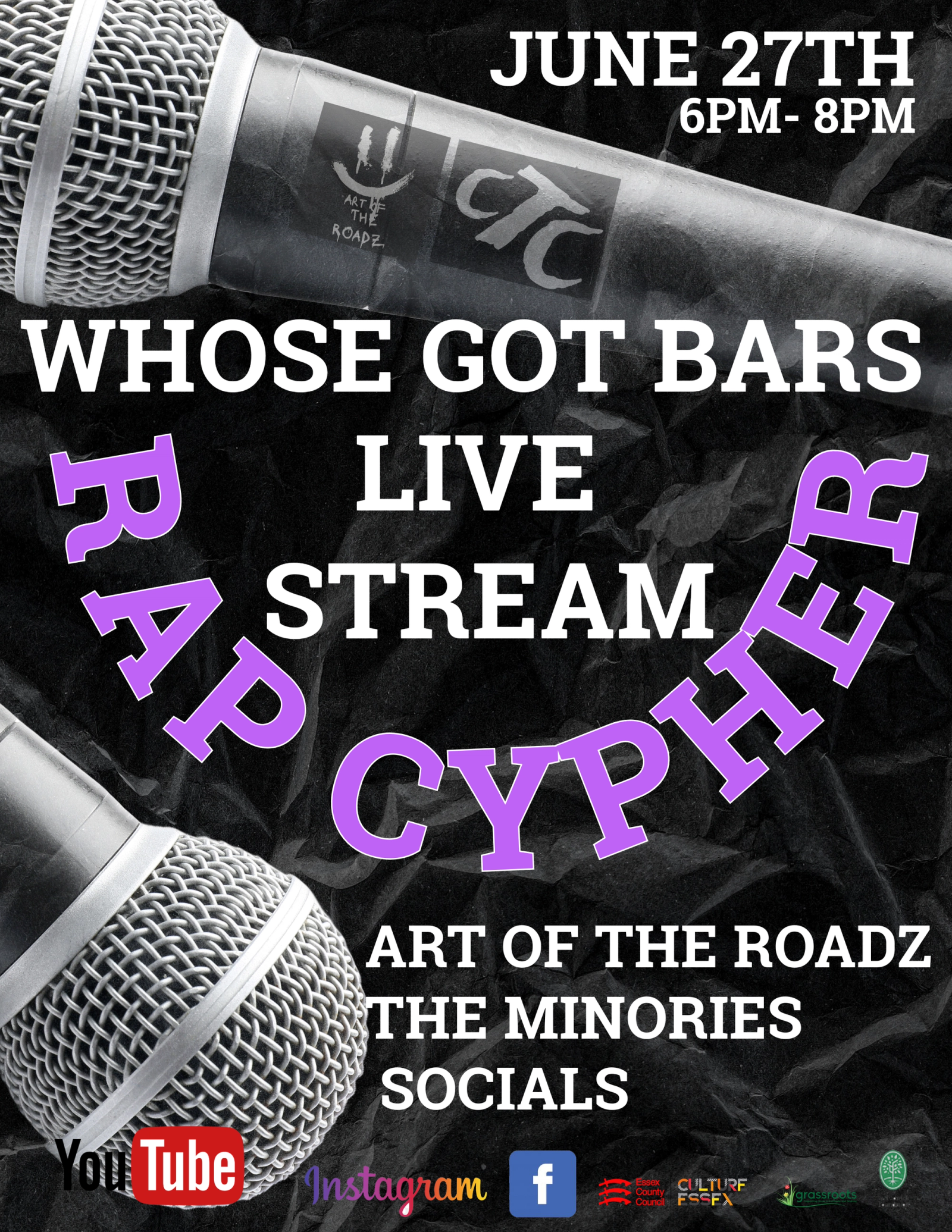 Whose got bars RAP CYPHER hosted by Art of the Roadz w/ CTC & Friends