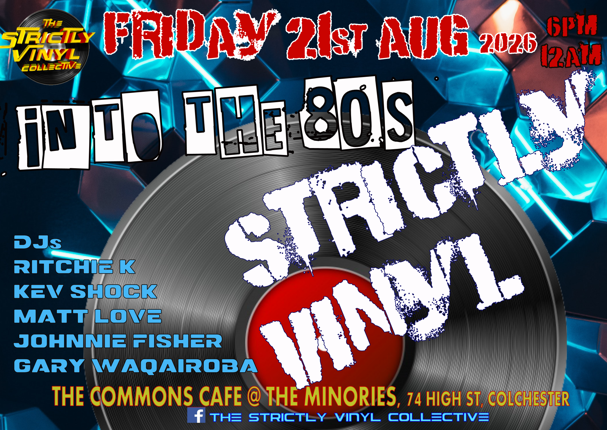 Strictly Vinyl Collective 80's Night 