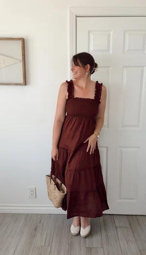 quince brown dress OSTTY main image 1