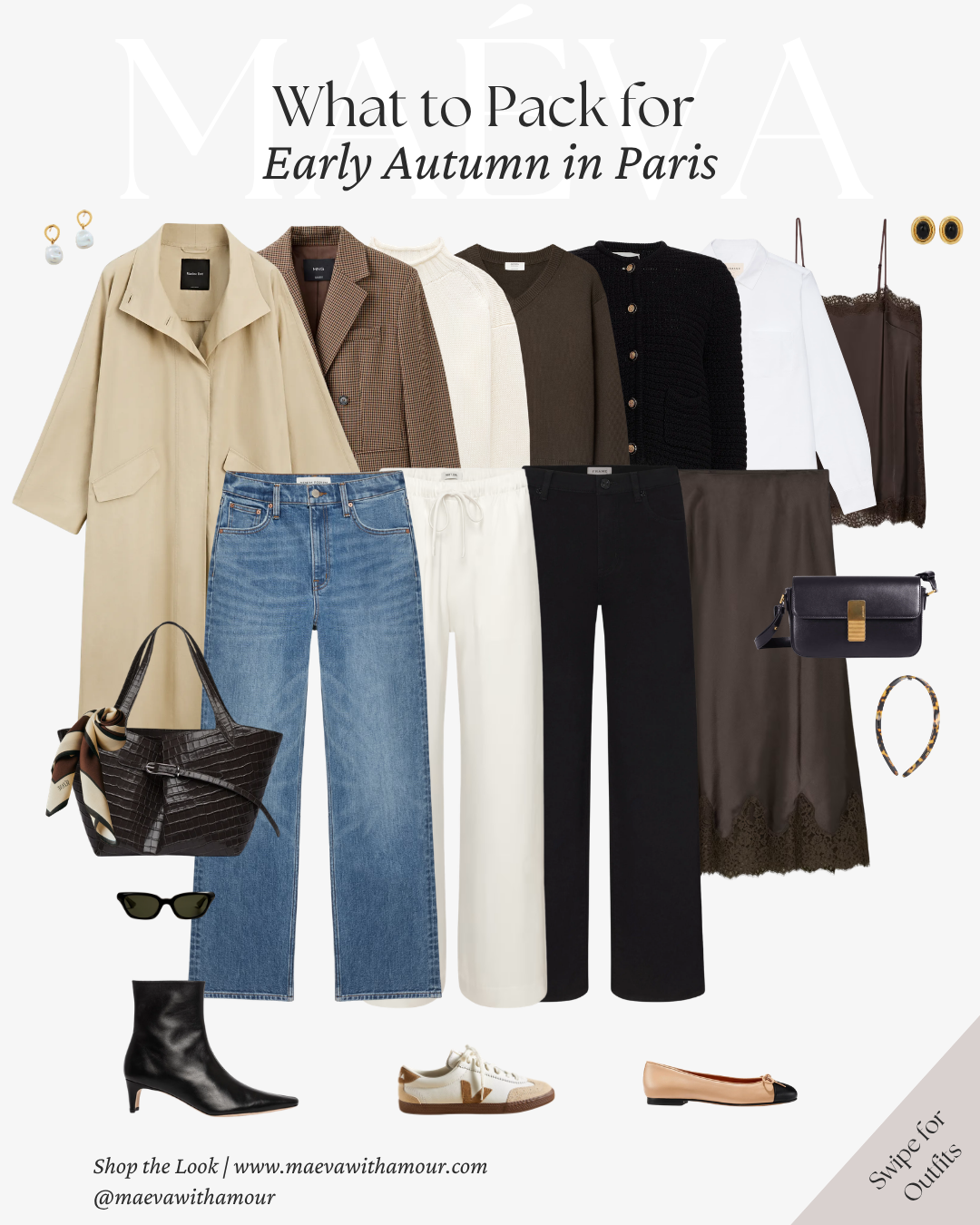 What to Pack for Early Autumn in Paris: A Fall Capsule Wardrobe Featuring 13 Outfit Ideas