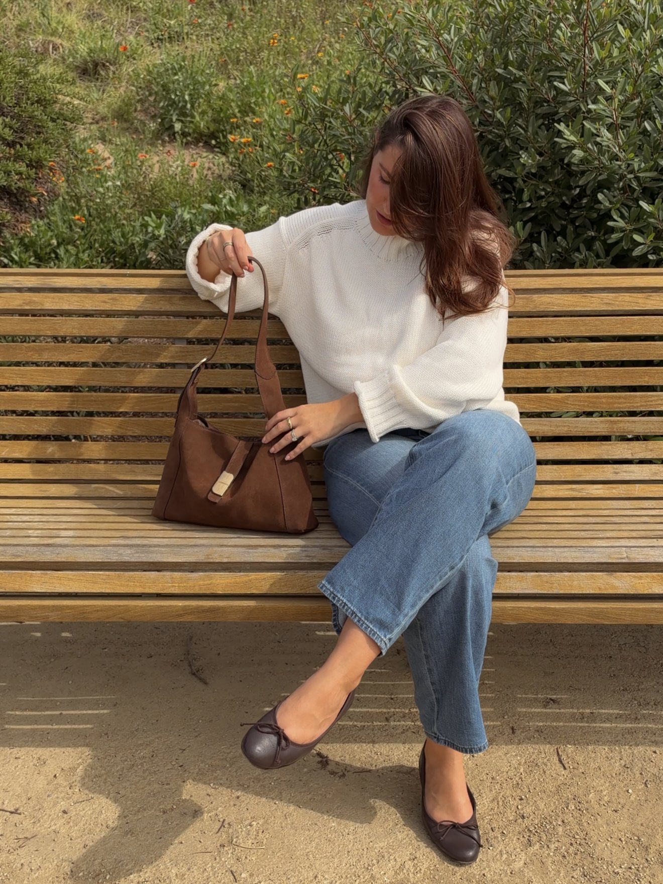 The Rachel Bag by Nat &amp; Nin: An Effortless Brown Suede Shoulder Bag for Autumn