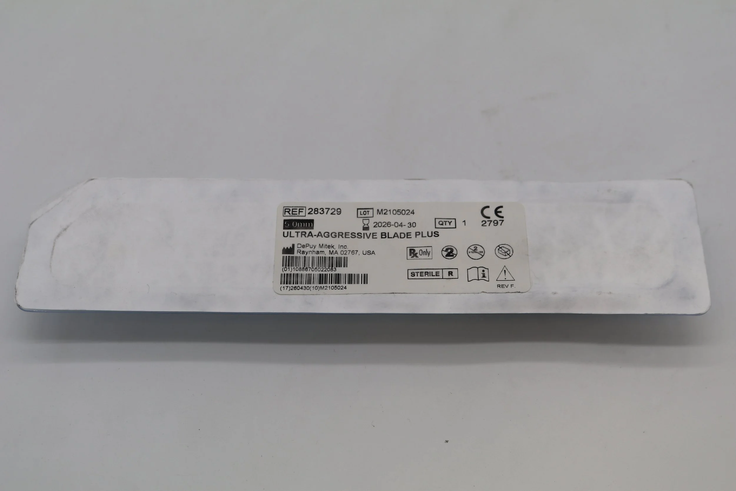 DePuy Synthes | 283729 | IN-DATE | EACHES | Mitek 5.0mm Ultra-Agressive Blade Plus