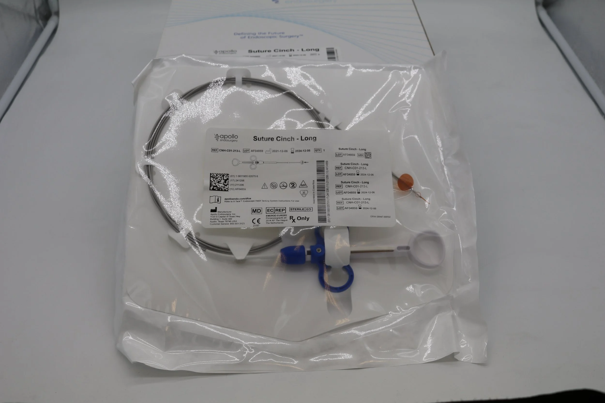 Apollo Endosurgery | CNH-C01-213-L | Box of 6 | Suture Cinch Long