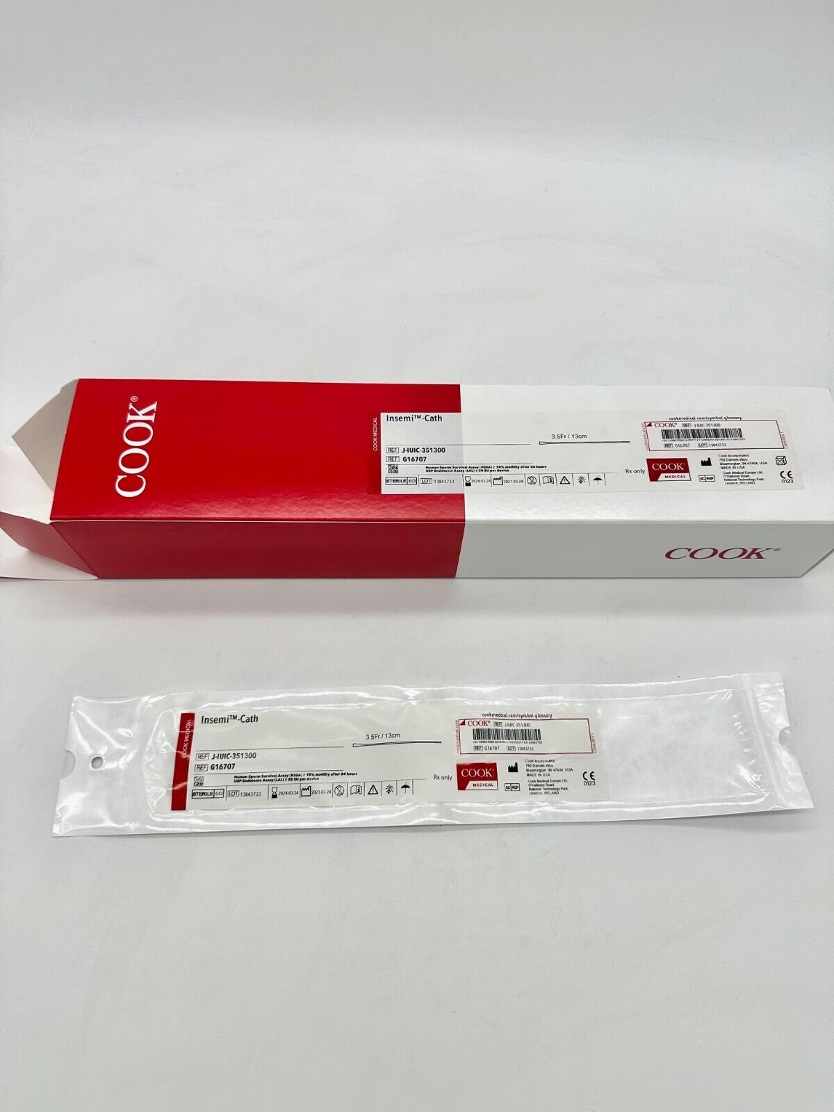 Cook Medical | G16707 | Box of 20 | Insemi-Cath Insemination Catheters 3.5Fr x 13cm