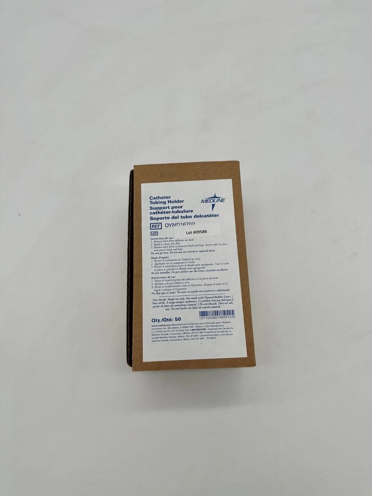 Medline | DYND16700 | Box of 50 | Adhesive Foley Catheter Tubing Holder