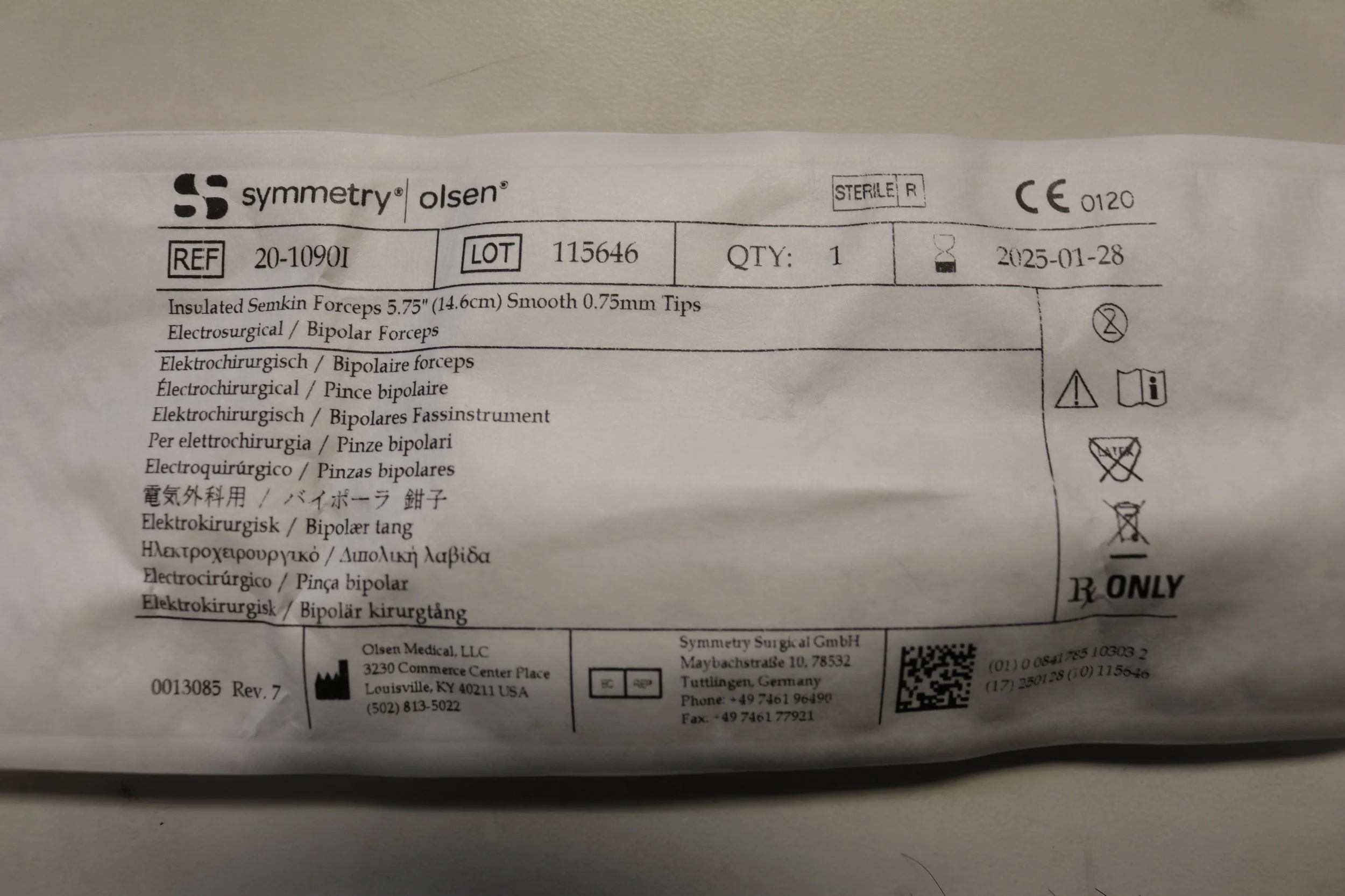 Symmetry | 20-1090i | Olsen Insulated Semkin Forceps