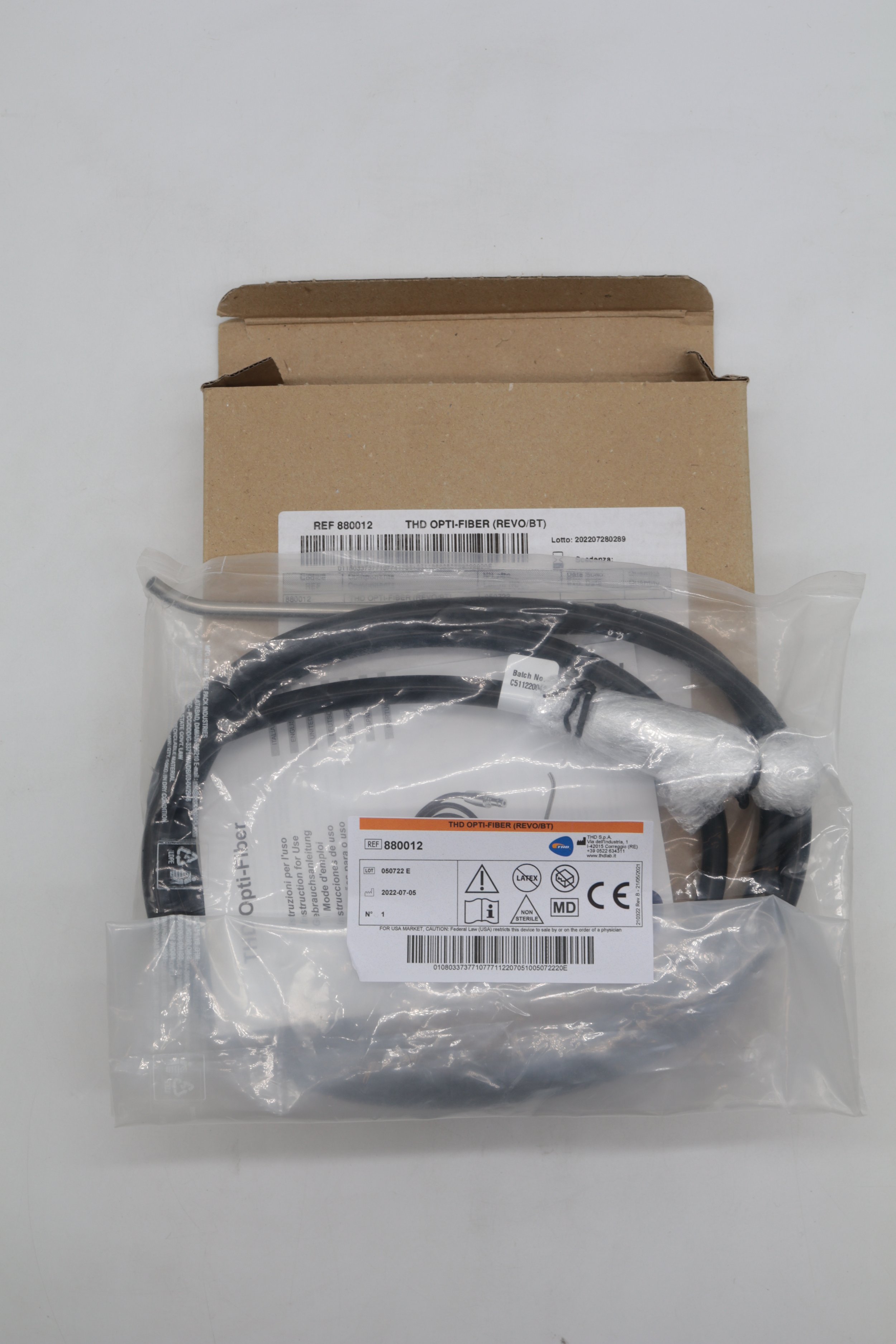 THD | 880012 | EACHES | OPTI-FIBER (REVO/BT) Sterilizable Fiber Optic Angled Light Cable 6mm Tip Dia. x 79" Length