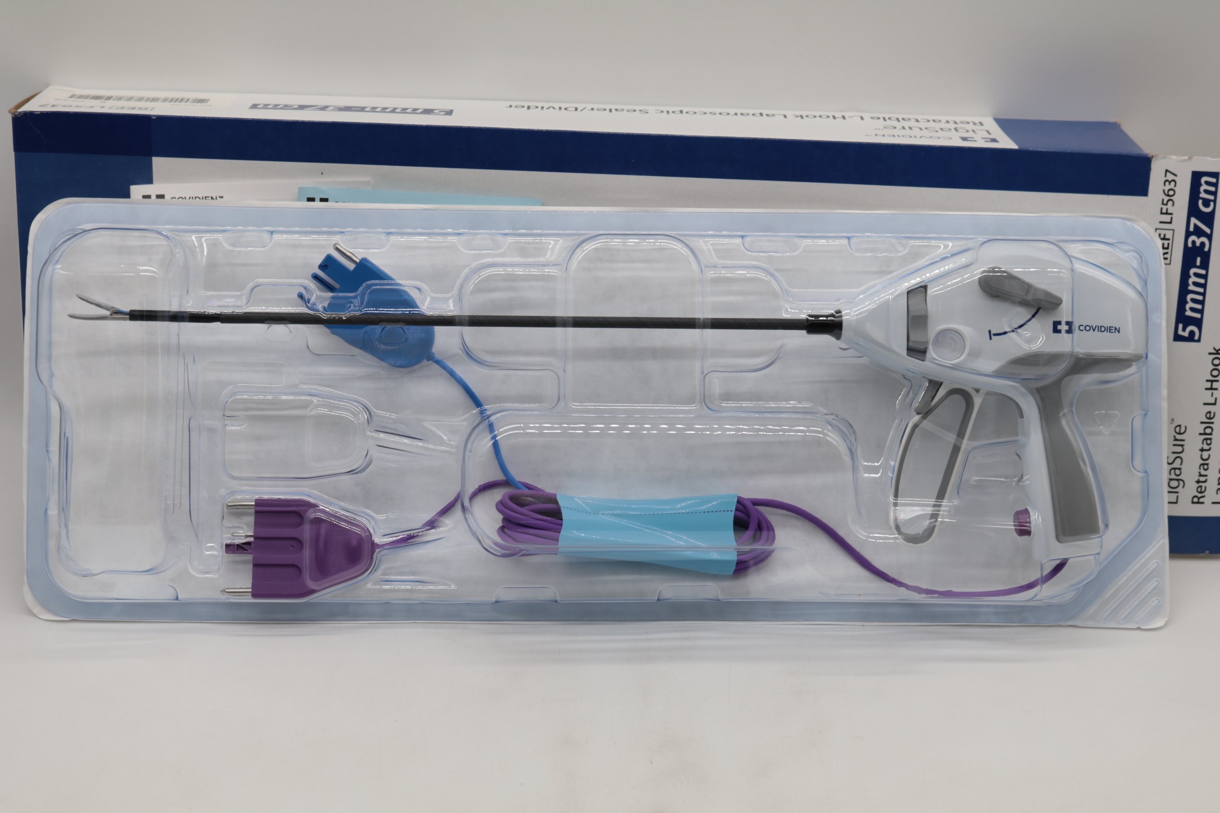Covidien | LF5637 | LigaSure Retractable L-Hook Laparoscopic Sealer/Divider 5mm-37cm
