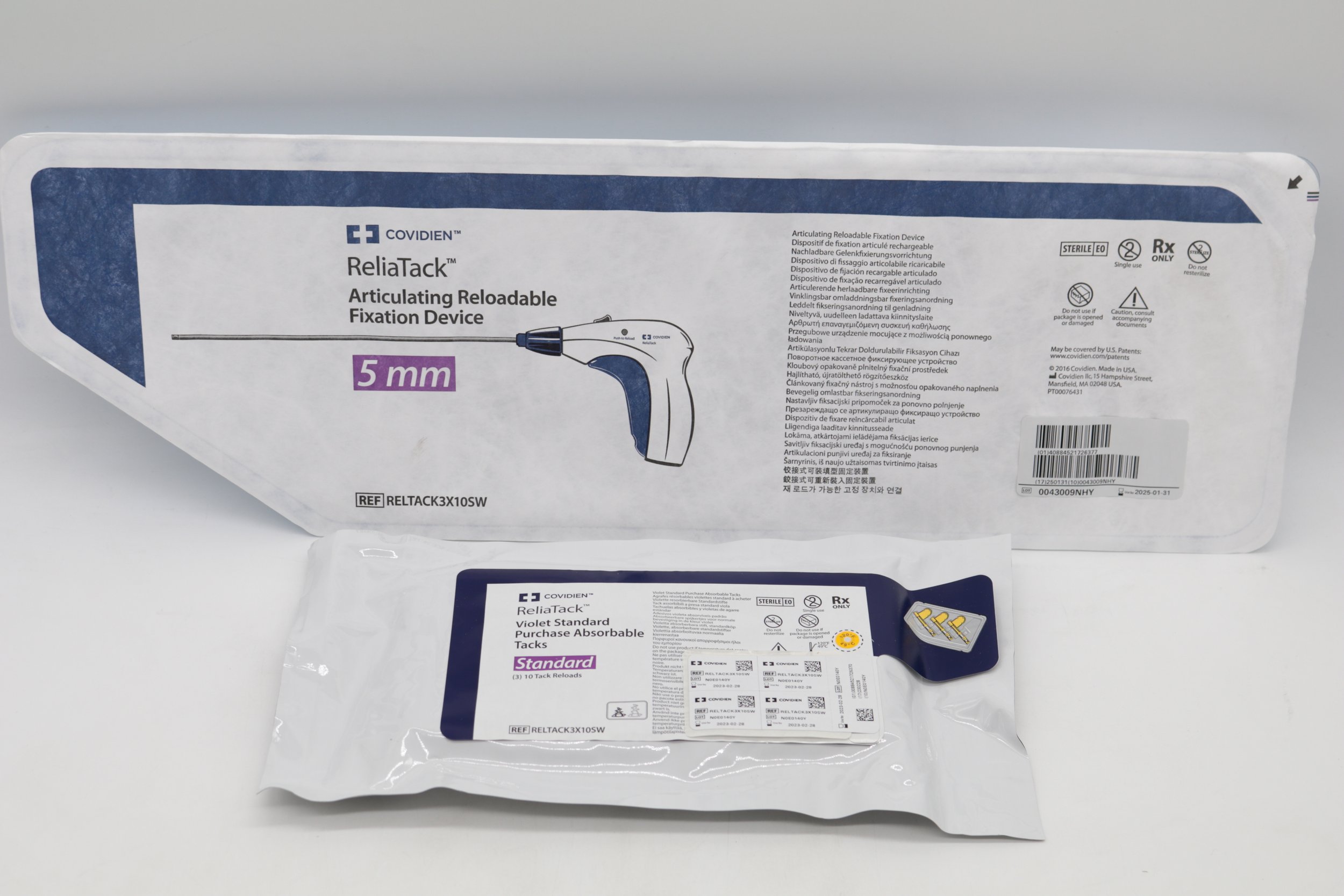 Covidien | RELTACK3X10SW | EXPIRED | EACHES | ReliaTack Articulating Reloadable Fixation Device 5mm