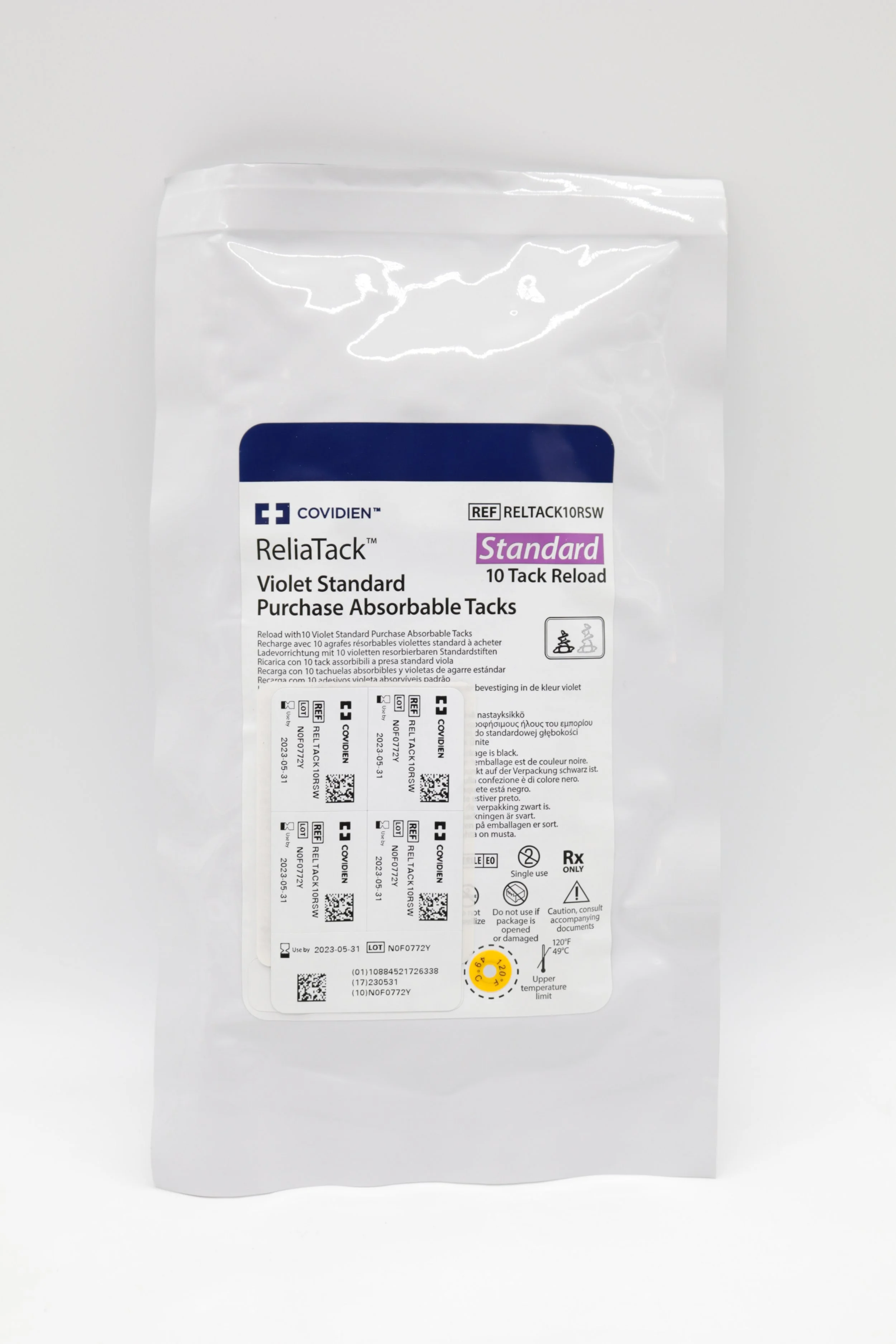 Covidien | RELTACK10RSW | ReliaTack Reload with 10 Violet Standard Purchase Absorbable Tacks