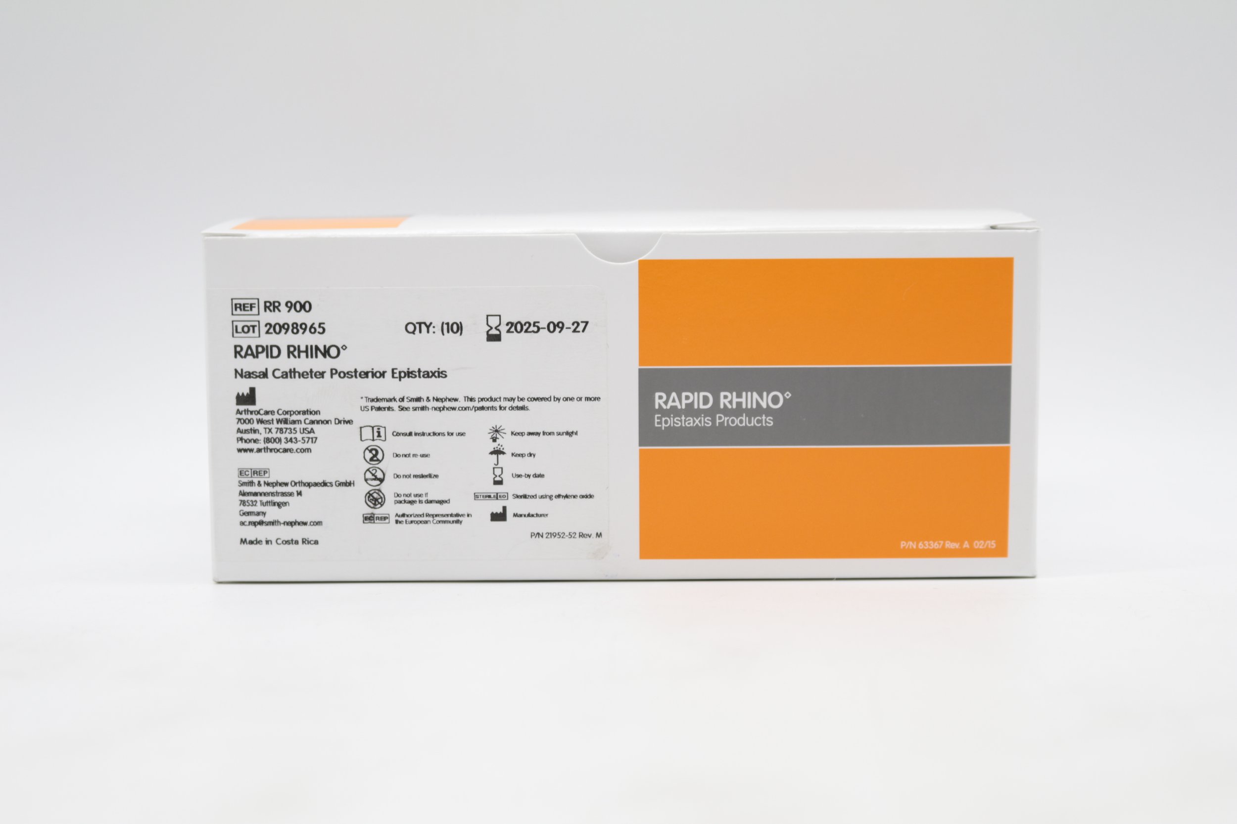 SMITH & NEPHEW | RR-900 | Box of 10 | Rapid Rhino Nasal Catheter Posterior Epistaxis