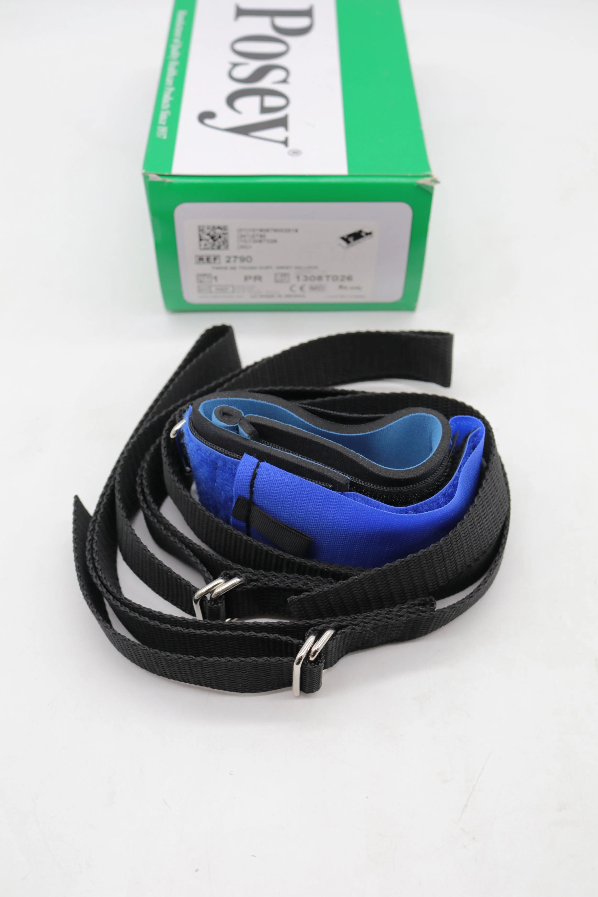 Posey | 2790 | Box of 2 | Ankle or Wrist Straps Blue Hook and Loop Straps