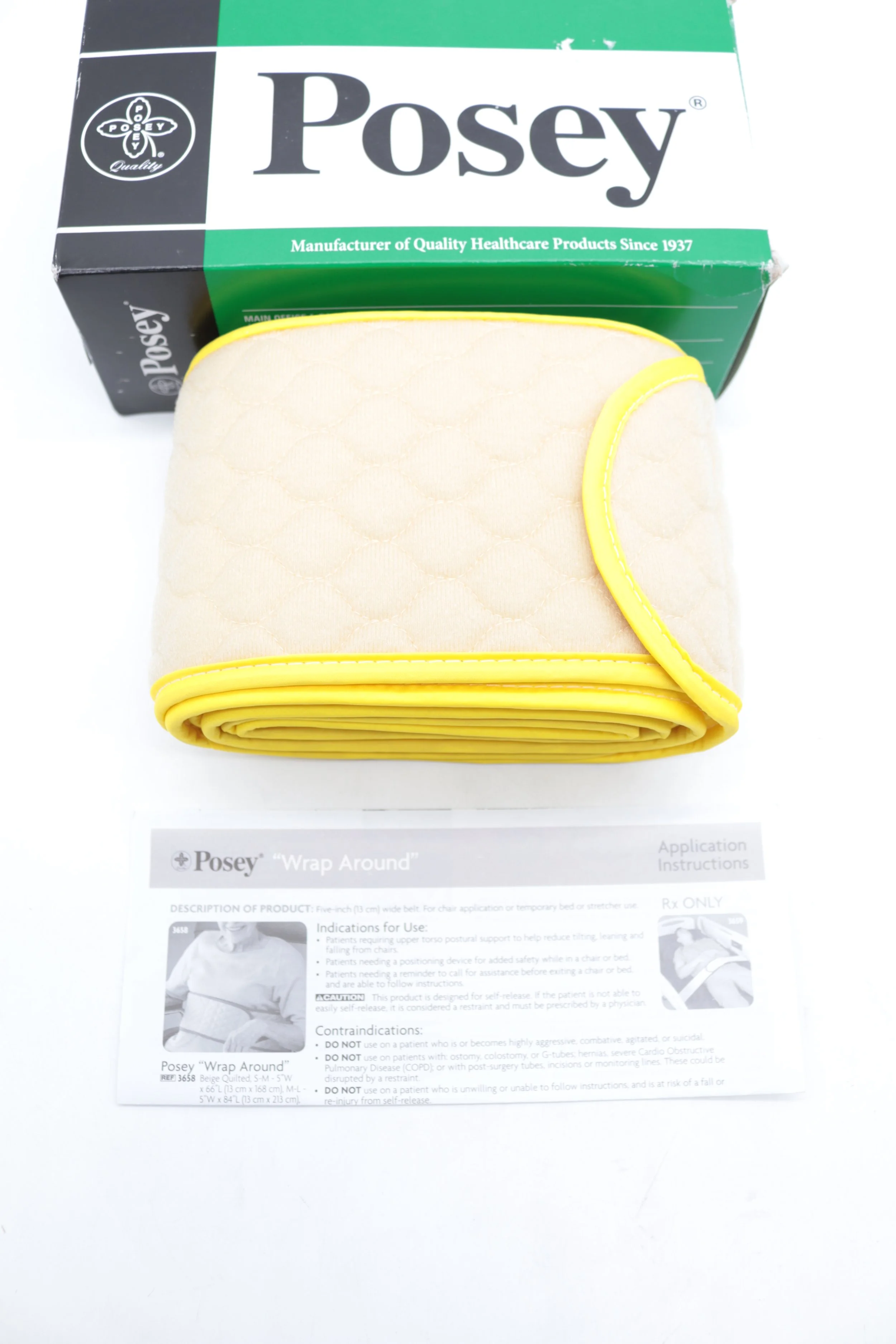 Posey | 3658M-L | Self Releasing Wrap Around Belt 5x84in