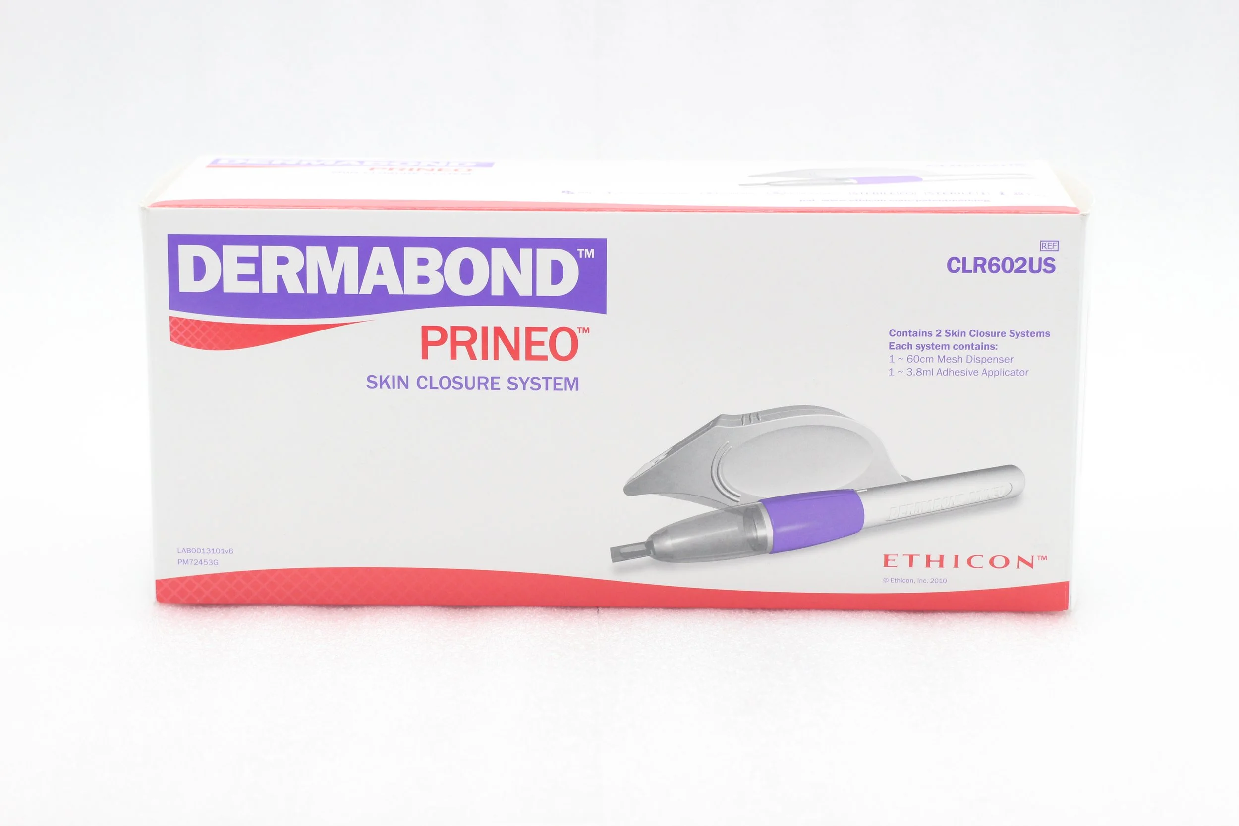 Ethicon | CLR602US | EXPIRED | Box of 2 | Dermabond Prineo Skin Closure System