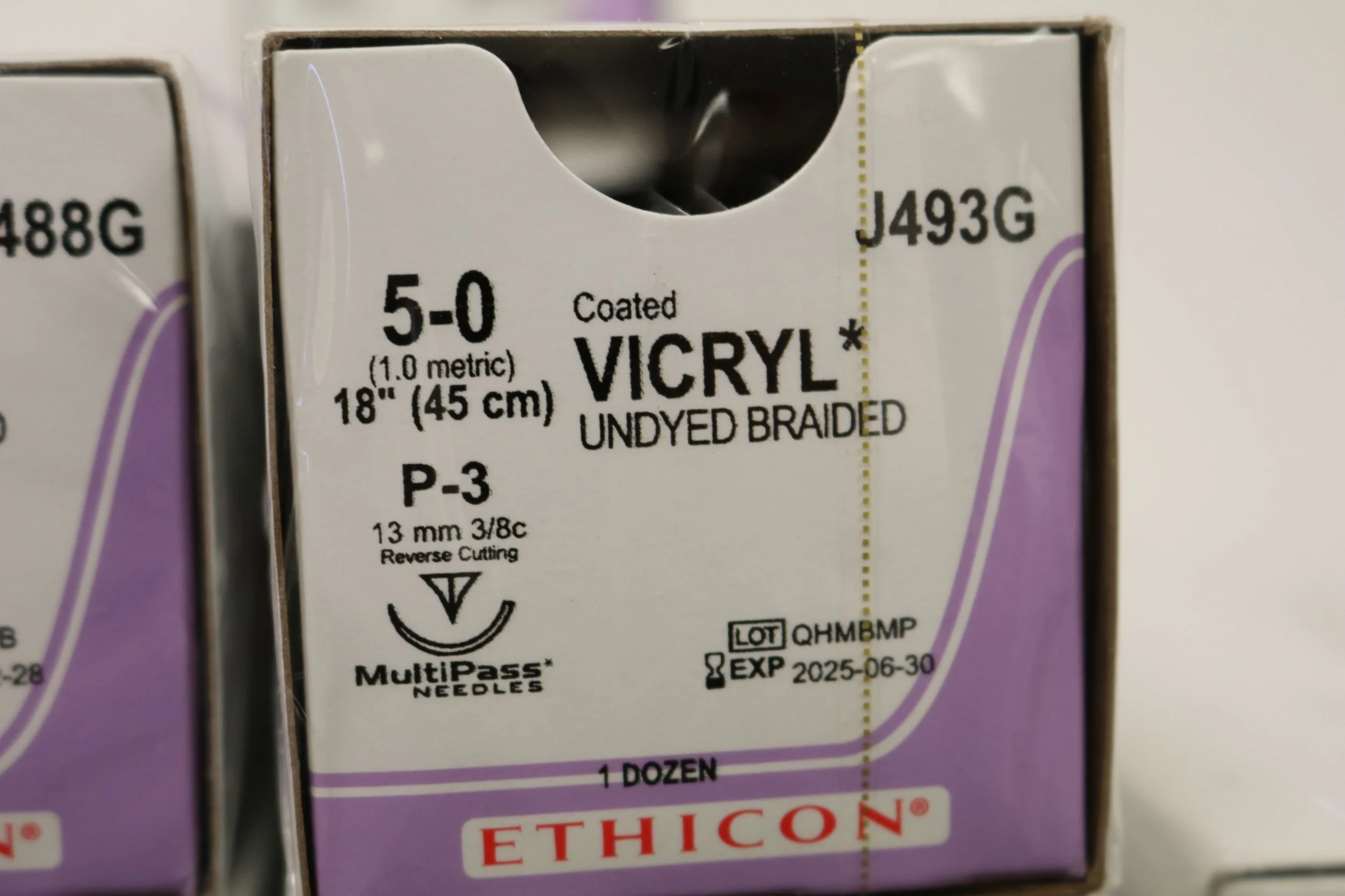 ETHICON | J493G | Coated VICRYL* 5-0 18" (45 cm) UNDYED BRAIDED