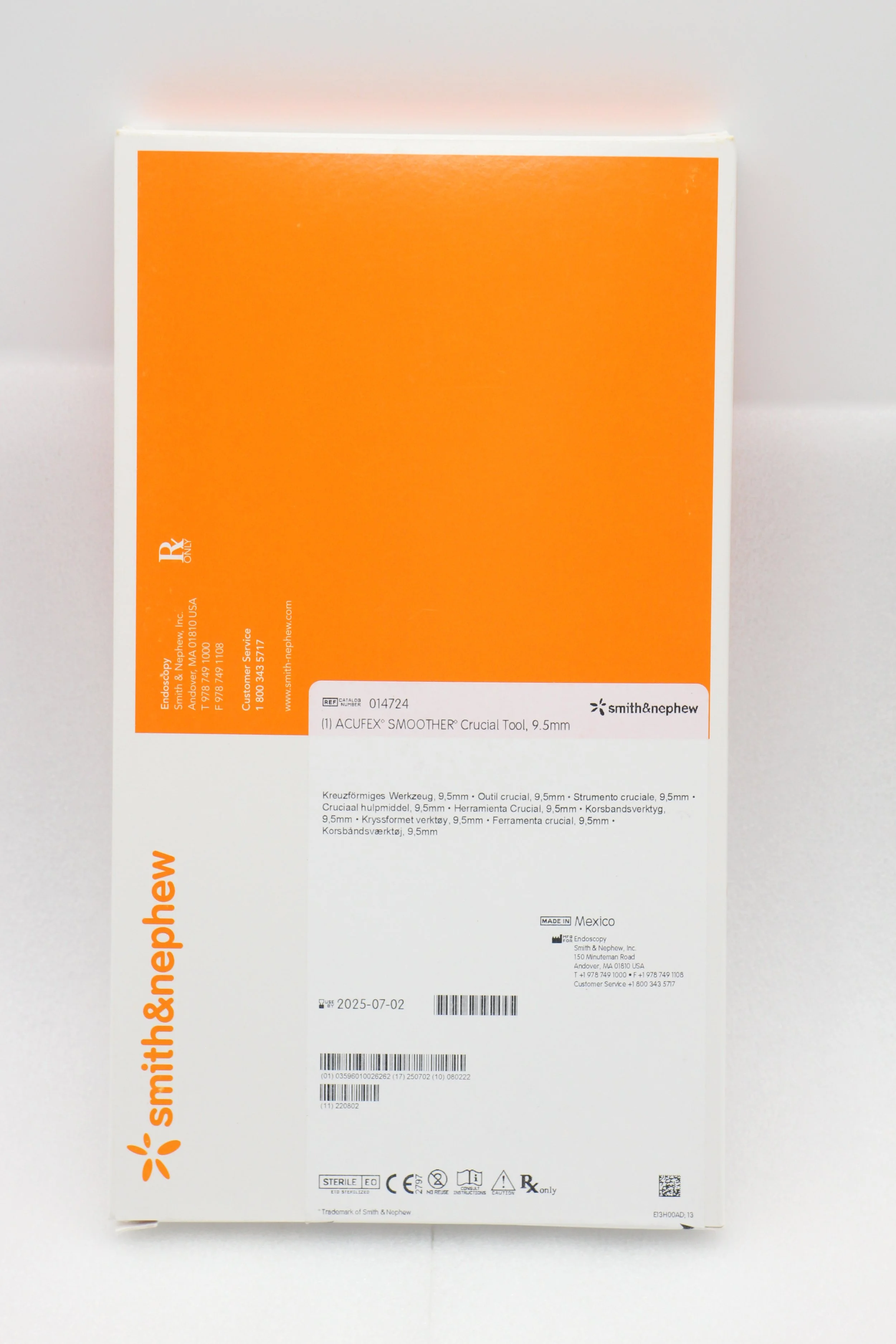 Smith & Nephew | 014724 | EXPIRED | EACHES | Acufex Smoother Crucial Tool 9.5mm