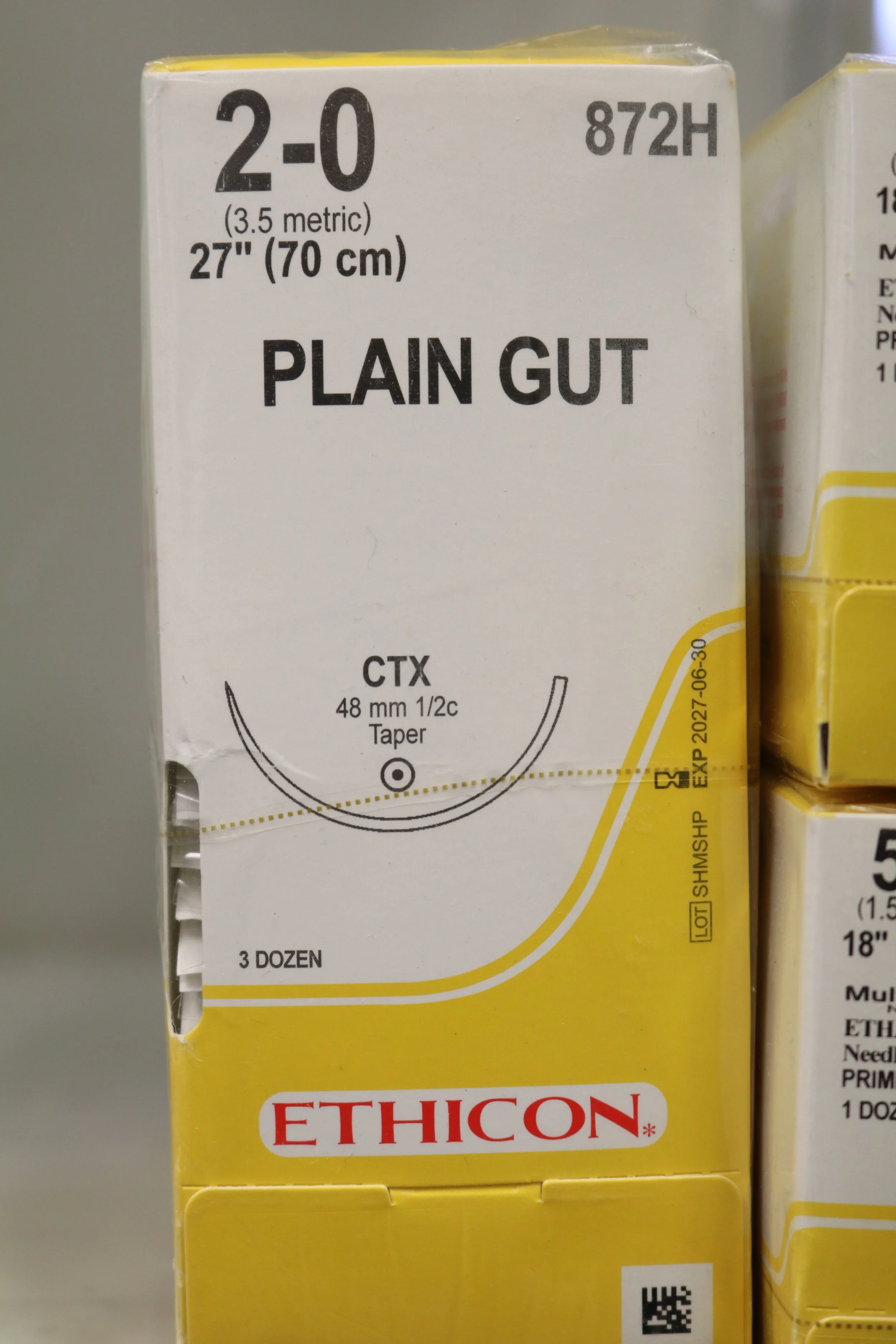 ETHICON | 872H | PLAIN CUT 2-0 27"